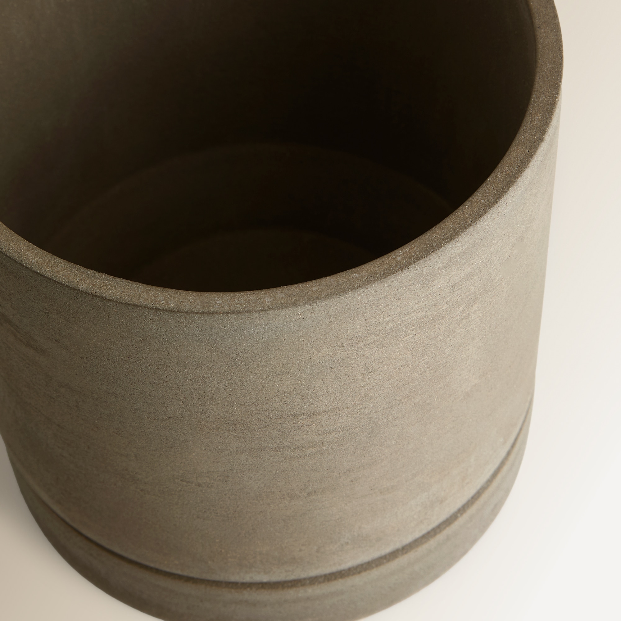 Vaso de Cimento com Prato Zadar Cinzento-3