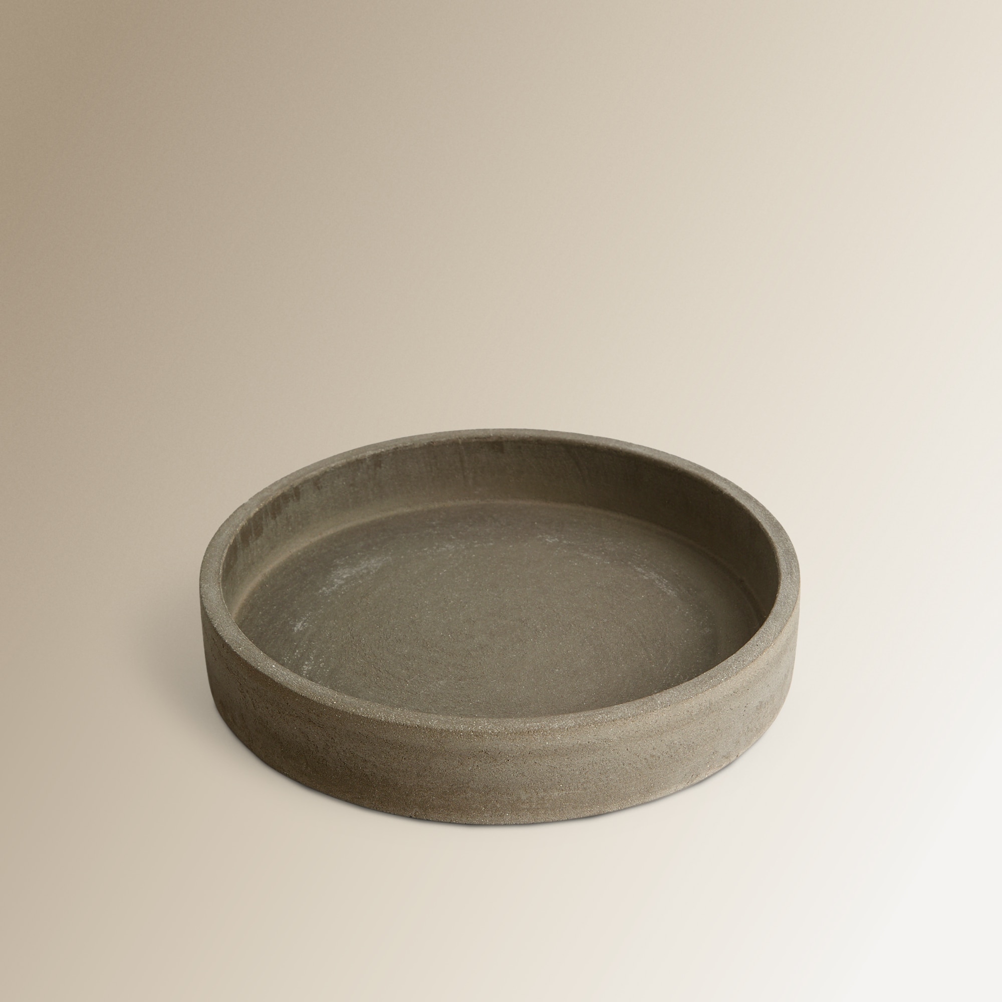 Vaso de Cimento com Prato Zadar Cinzento-4