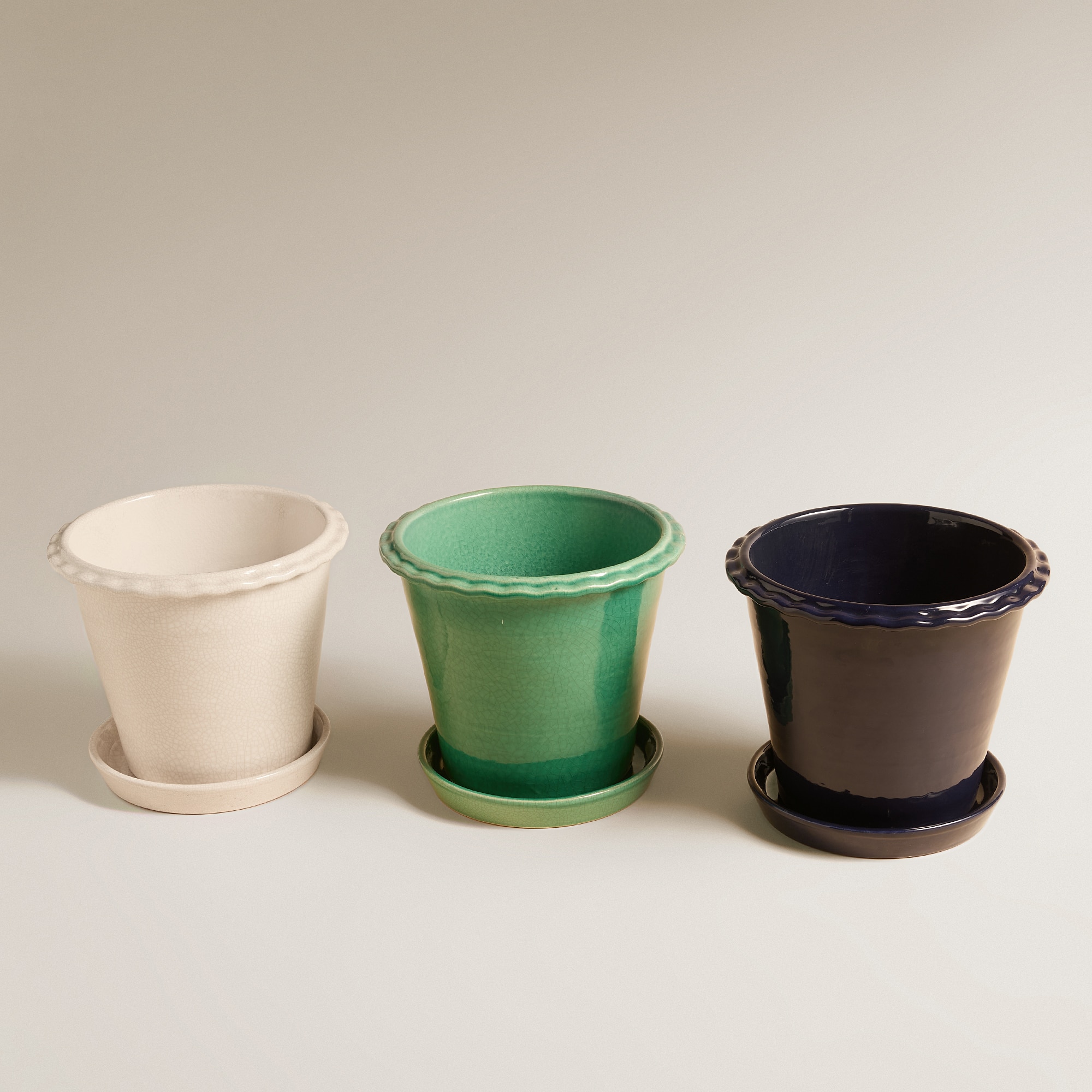 Vaso com Prato Terracota Preto-5