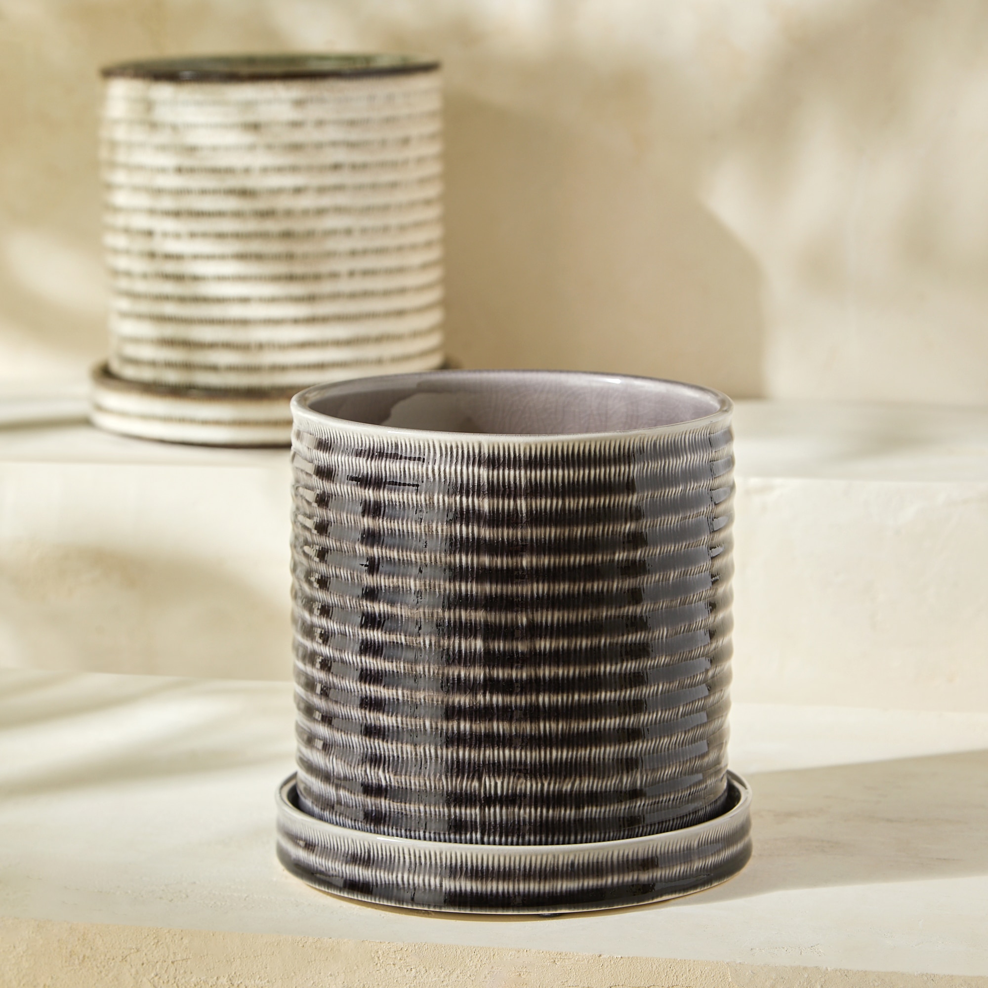 Imagem 0 de Vaso com Prato Pretória