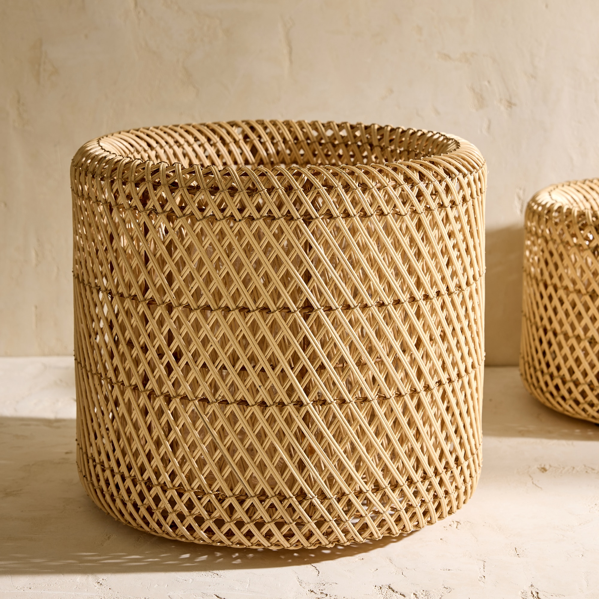 Vaso de ratã Kete Natural-1