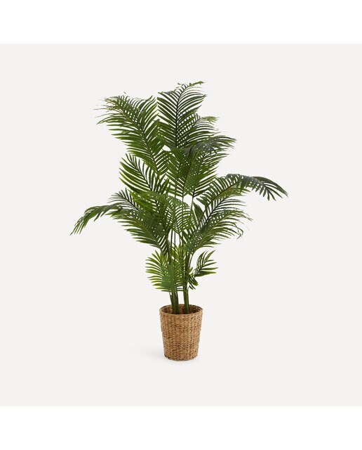 Pack de Macetero Seagrass fibra fina Lecce + Árbol artificial Areca 170 cm El Corte Inglés