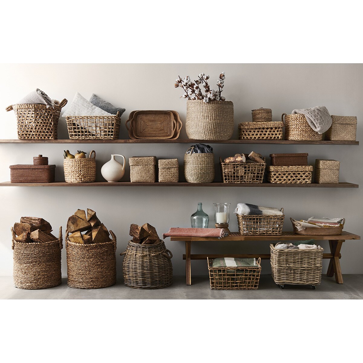 Caixa rectangular trabalhada Jacinto Natural-6