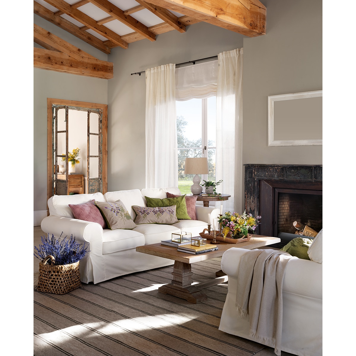 Cesta com base quadrada Jacinto Natural-6