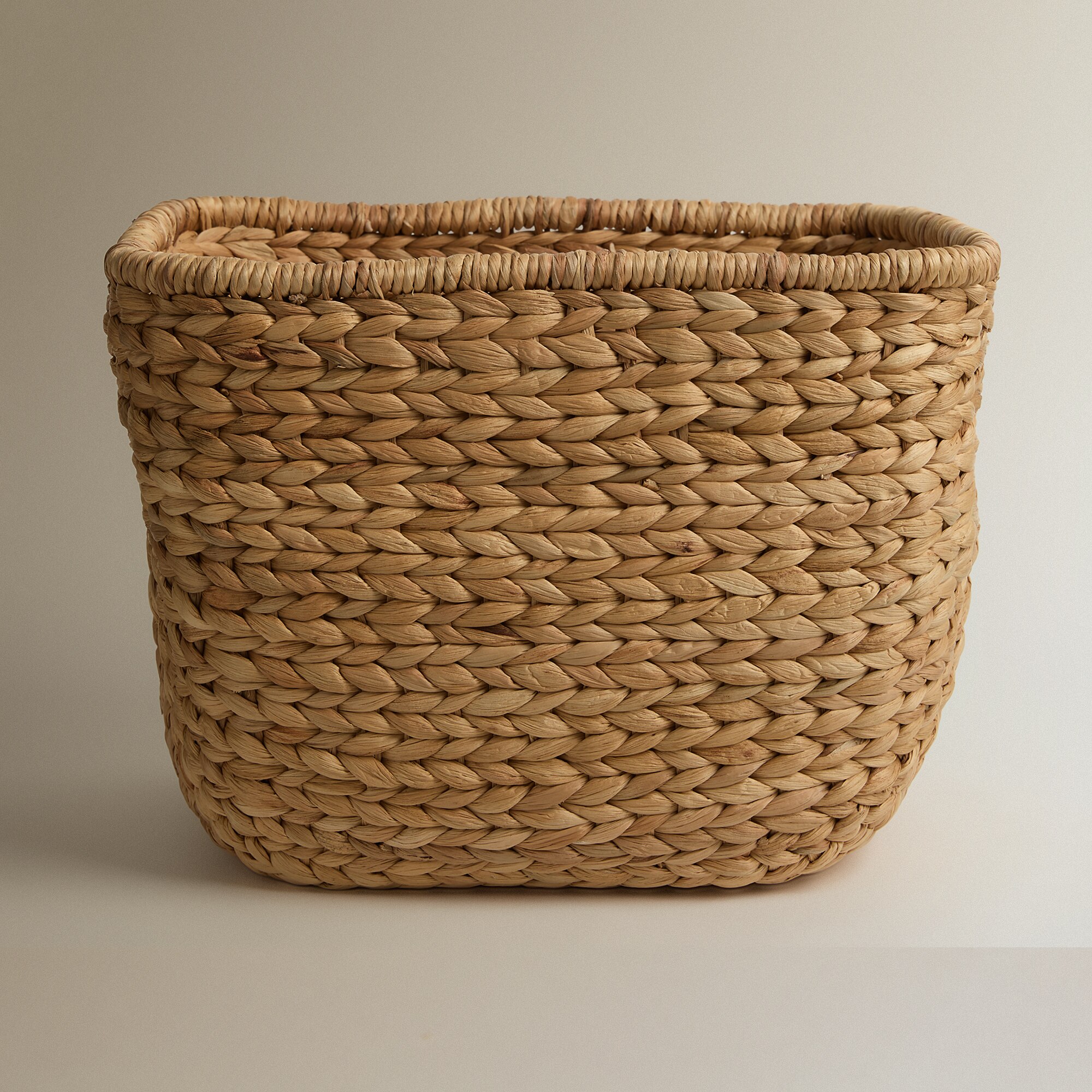 Cesta de Jacinto de Água com Alças Essential Castanho-1