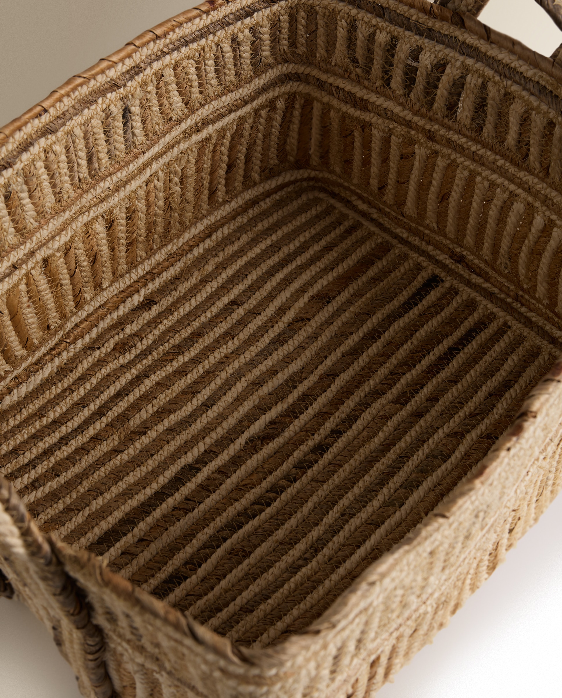 Cesta Retangular Medan Natural-2