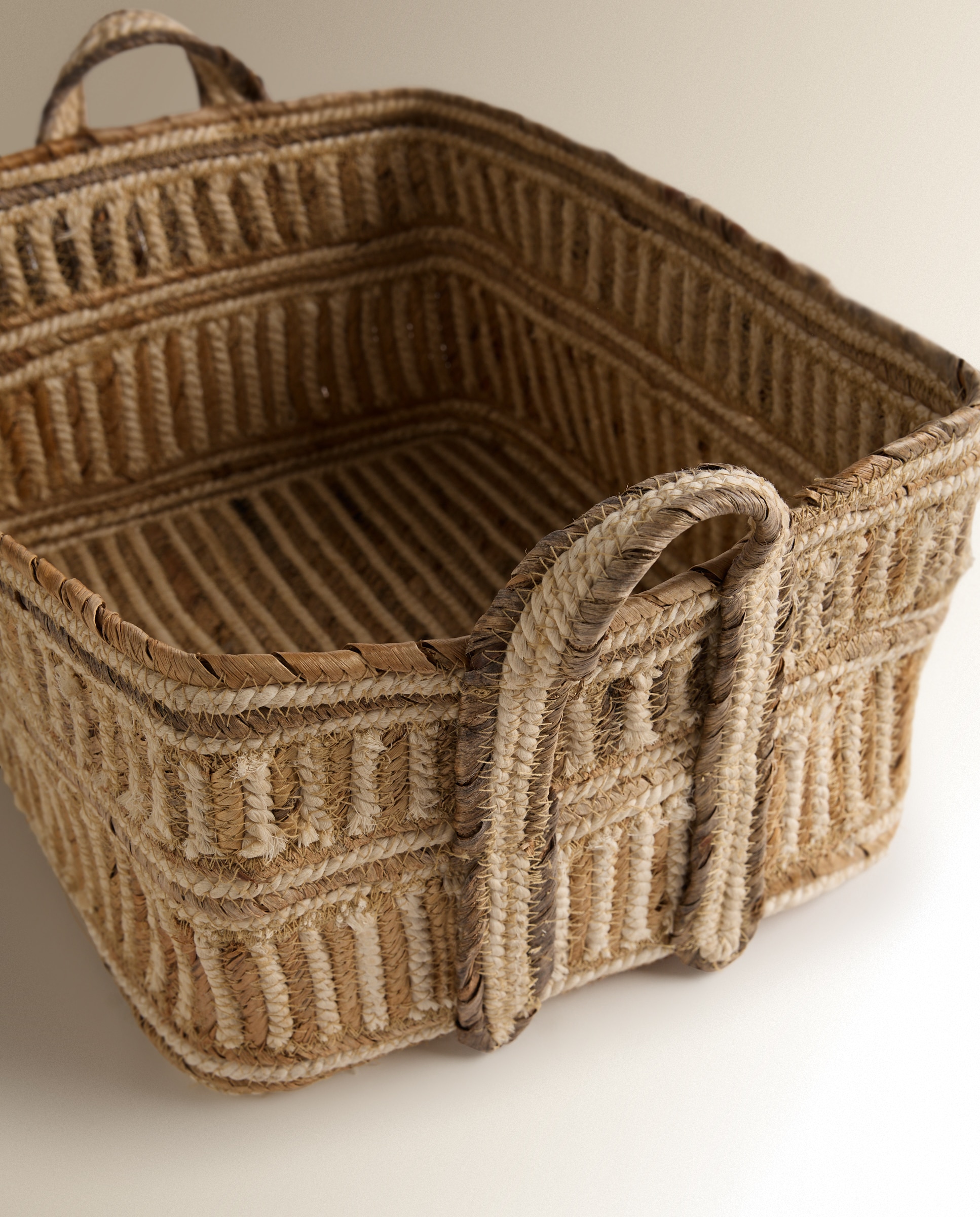 Cesta Retangular Medan Natural-3