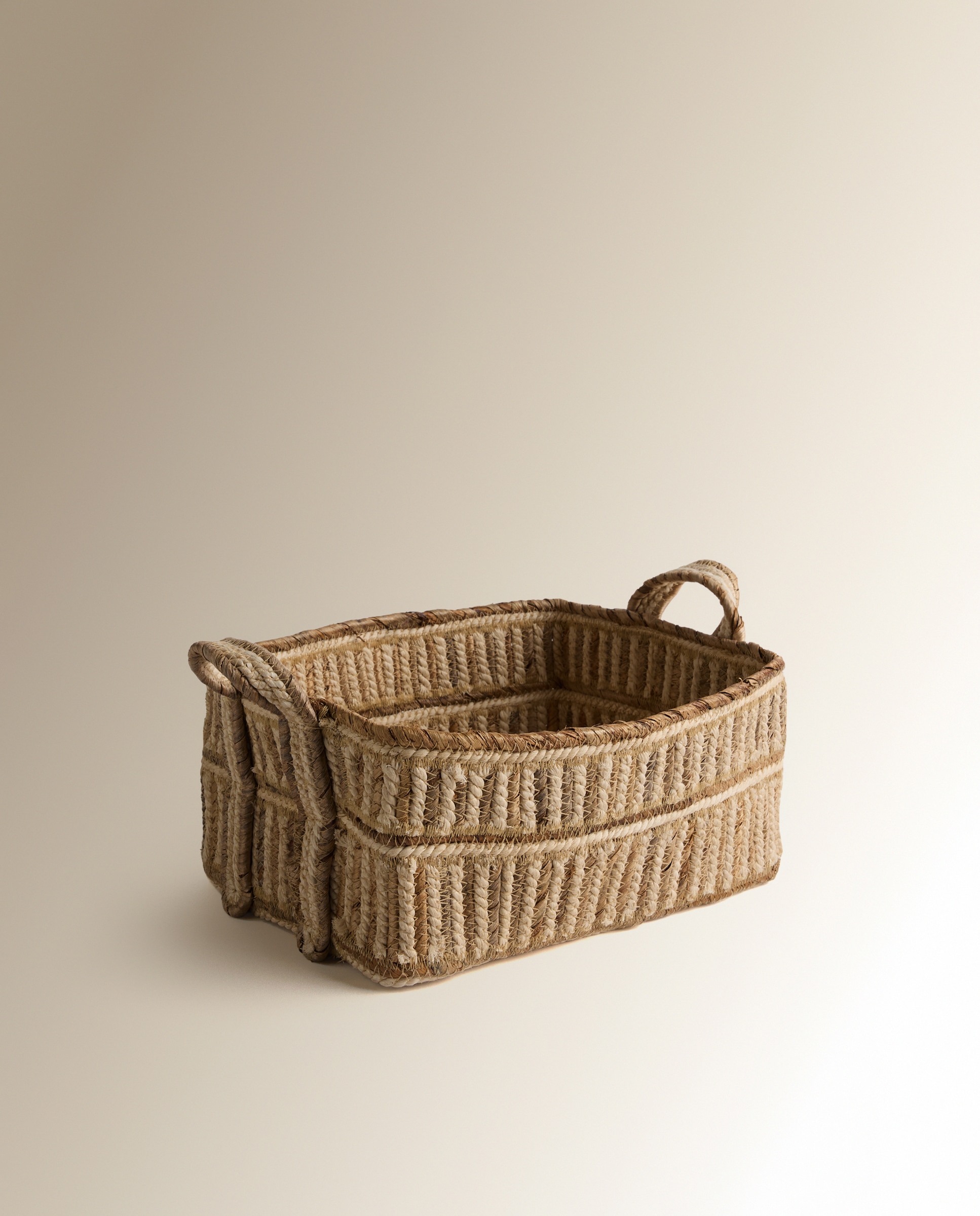 Cesta decorativa rectangular Medan - Natural Natural-1