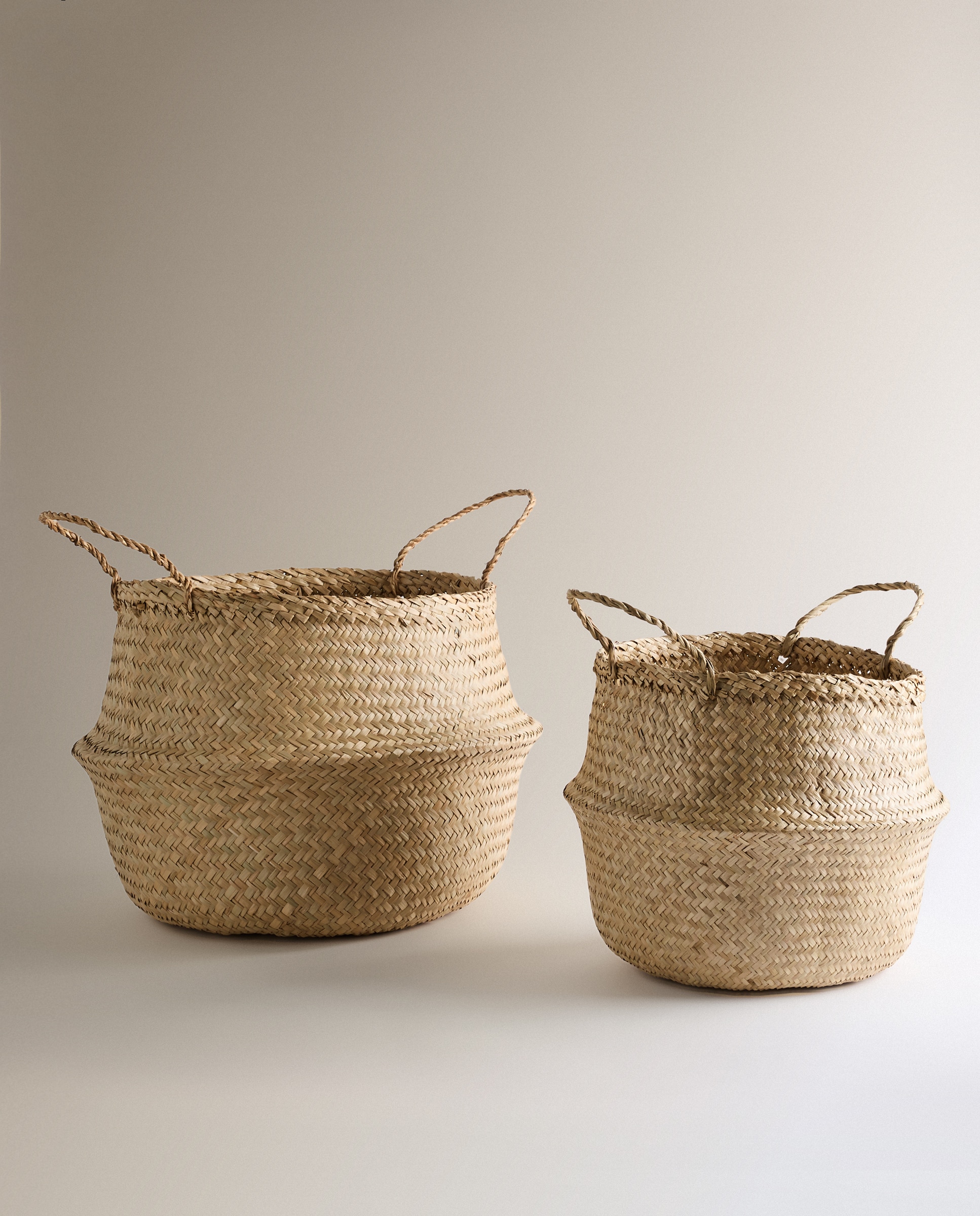 Cesta plegable Tarragona - Natural 35 cm Natural-5