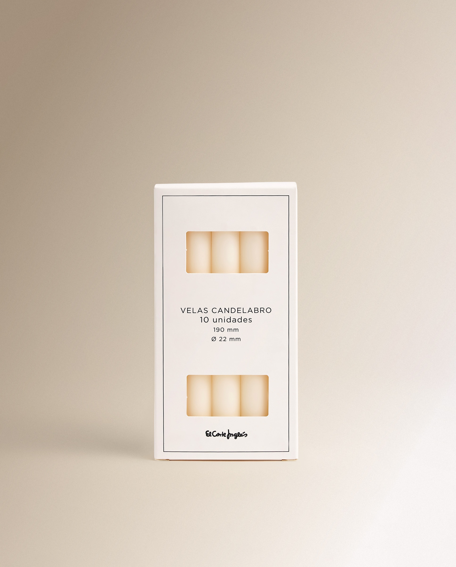 Conjunto de 10 Velas de Candelabro Branco-3