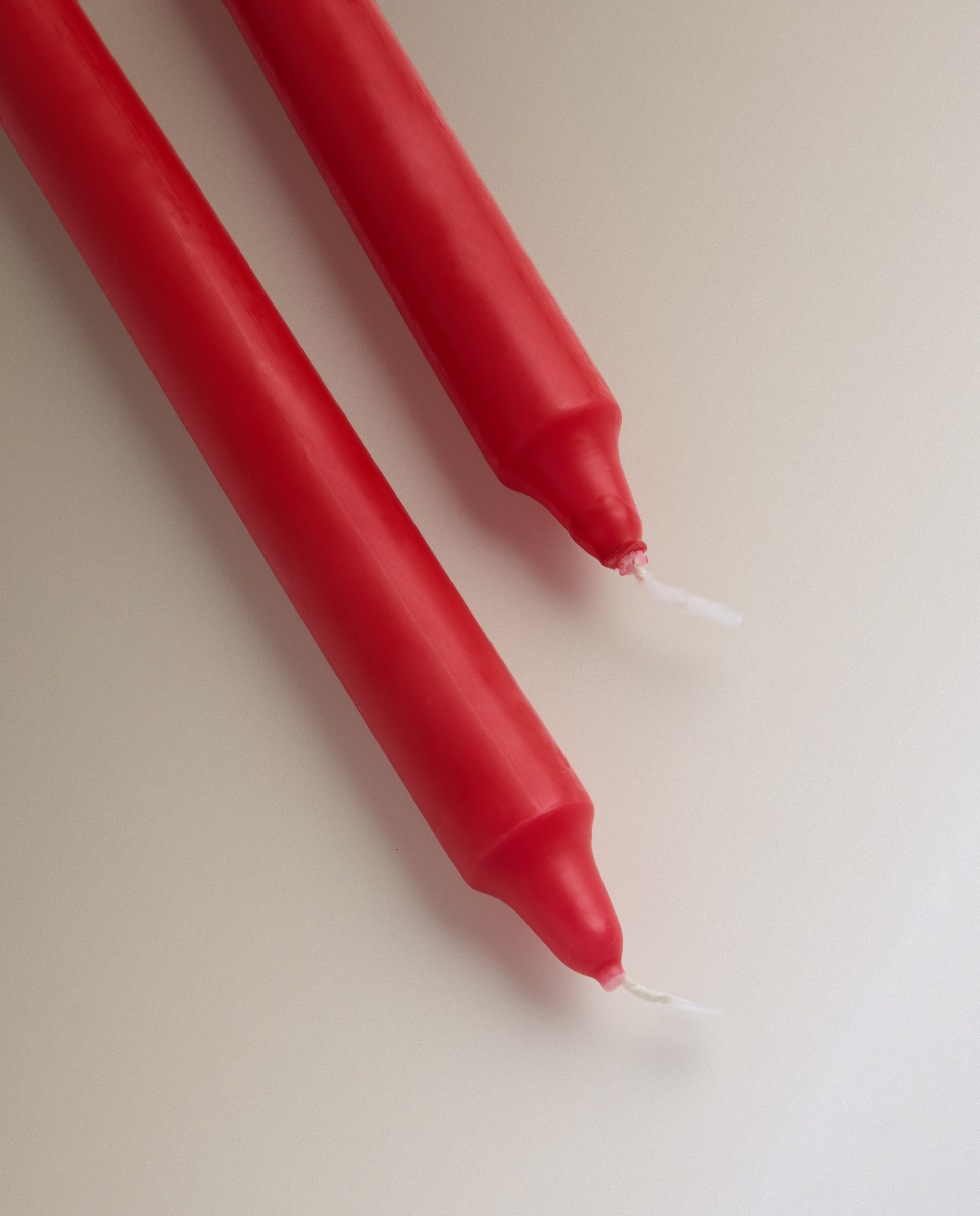 Conjunto de 10 Velas de Candelabro Vermelho-2