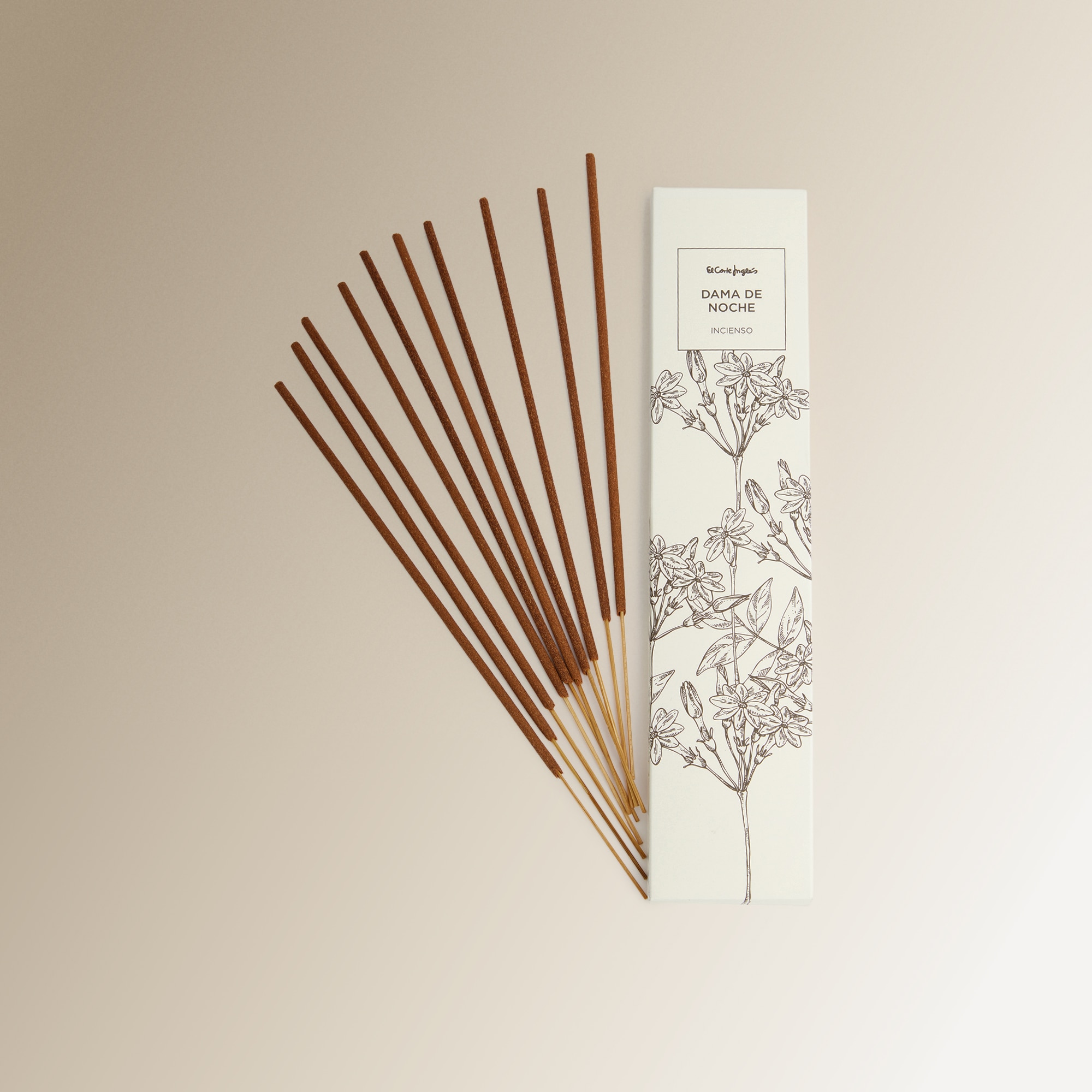Conjunto de 20 Pauzinhos de Incenso Jasmim-da-Noite Preto-1