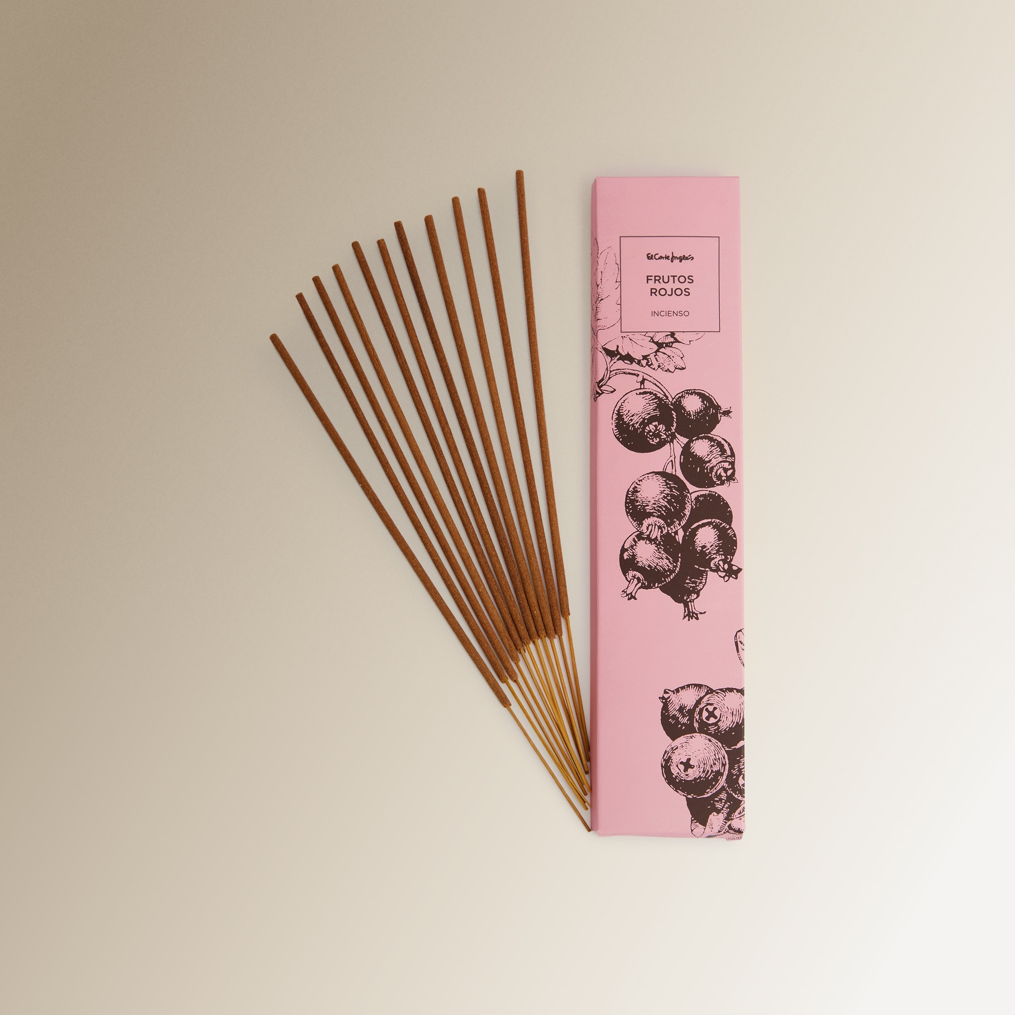 Conjunto de 20 Pauzinhos de Incenso Frutos Vermelhos Bege-1