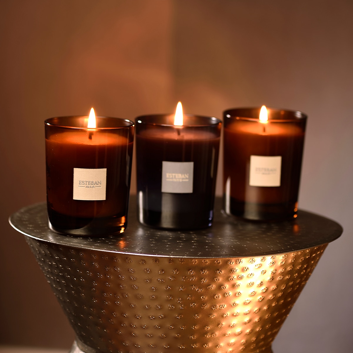 Vela em Copo Perfumada Floral Neroli Castanho-escuro-4