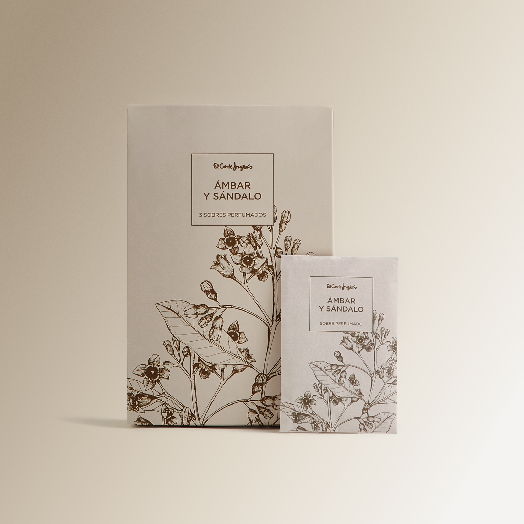Conjunto de 3 Envelopes Perfumados Âmbar e Sândalo Rosa-1