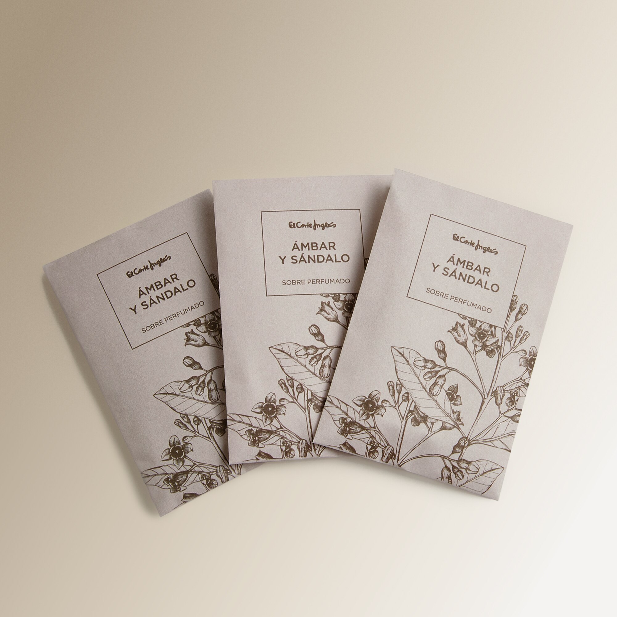Conjunto de 3 Envelopes Perfumados Âmbar e Sândalo Rosa-3