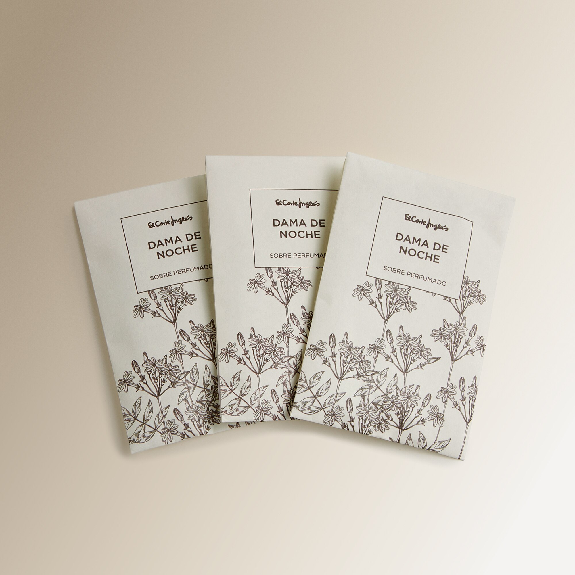 Conjunto de 3 Envelopes Perfumados Jasmim-da-Noite Multicolor-3