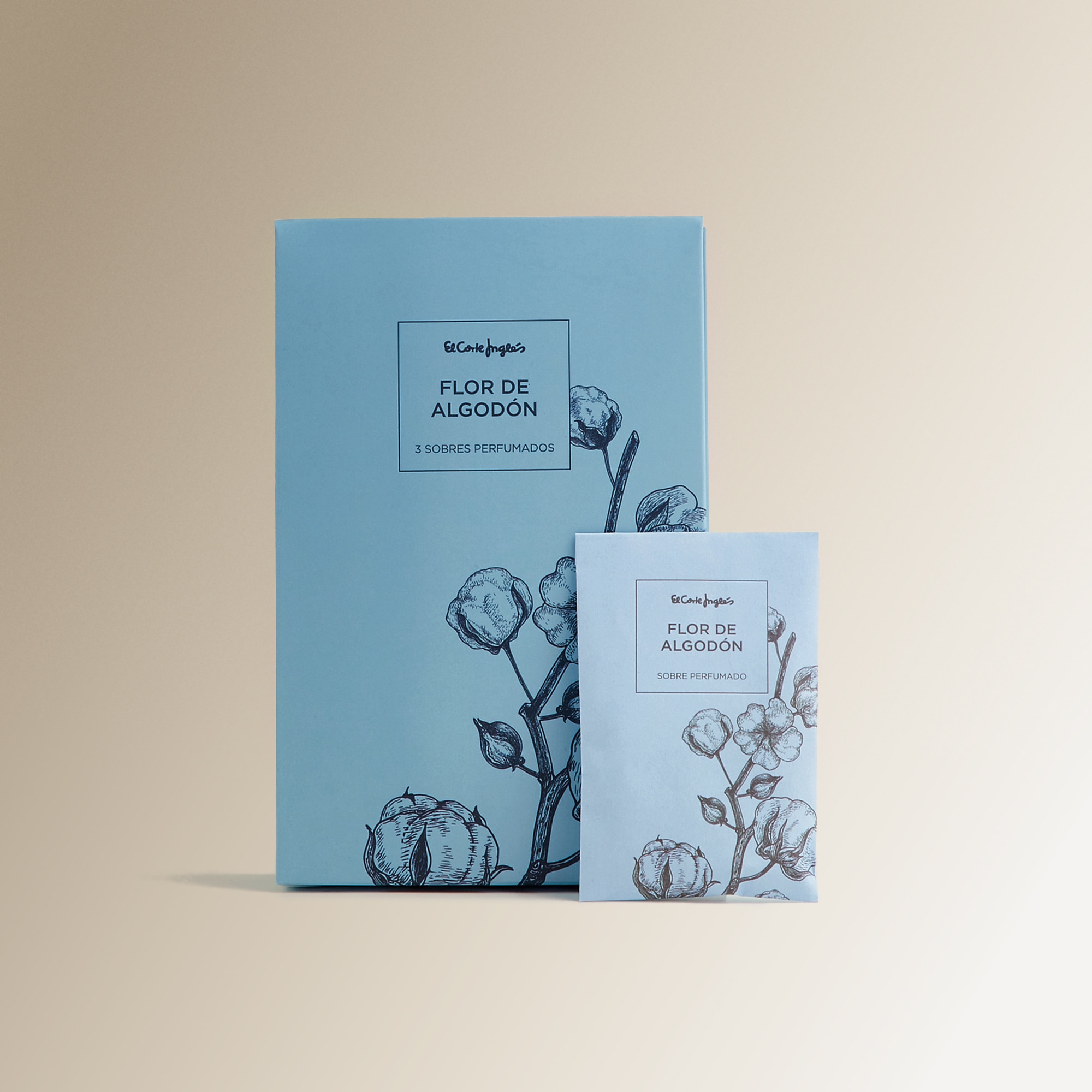 Conjunto de 3 Envelopes Perfumados Flor de Algodão Multicolor-1