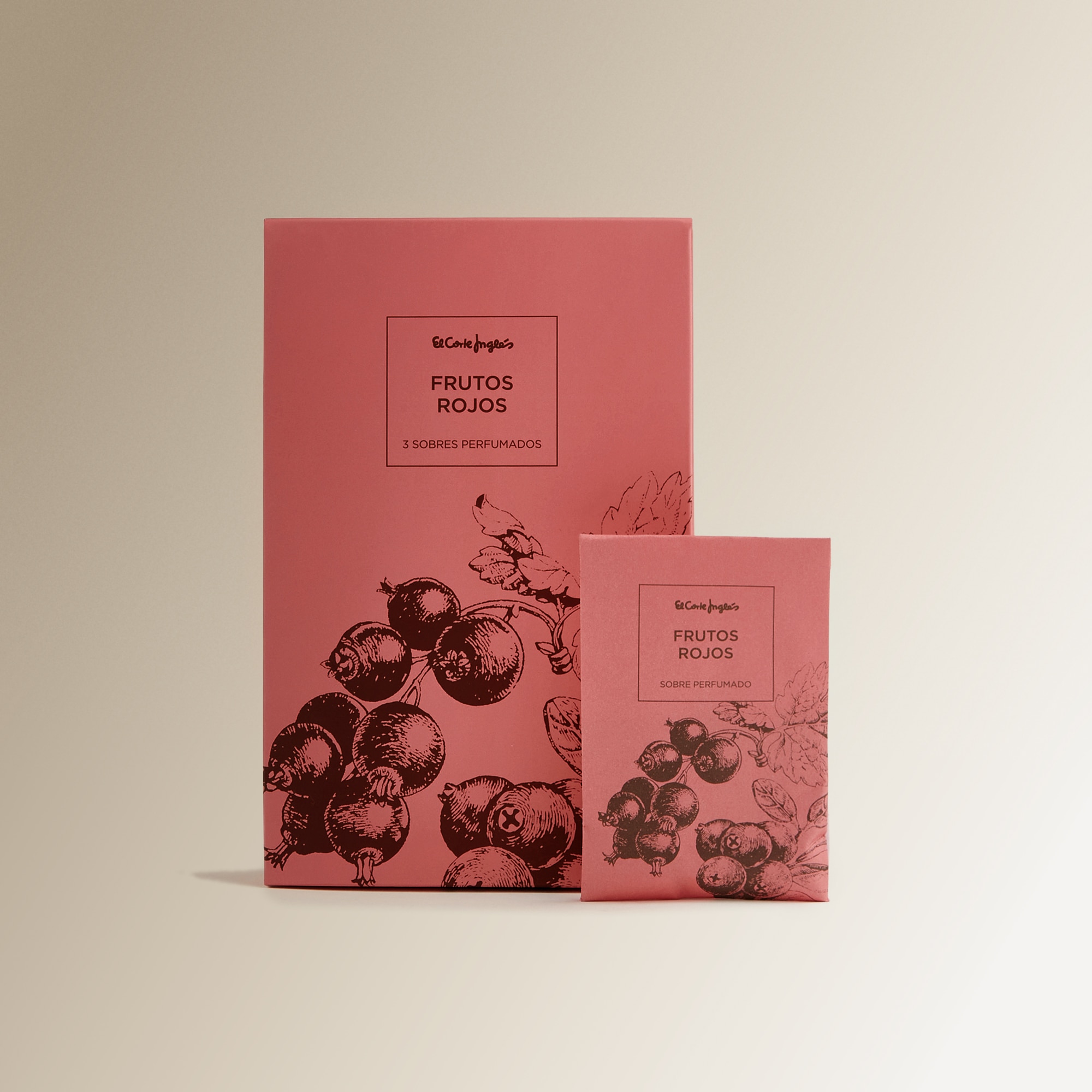 Conjunto de 3 Envelopes Perfumados Frutos Vermelhos Multicolor-1