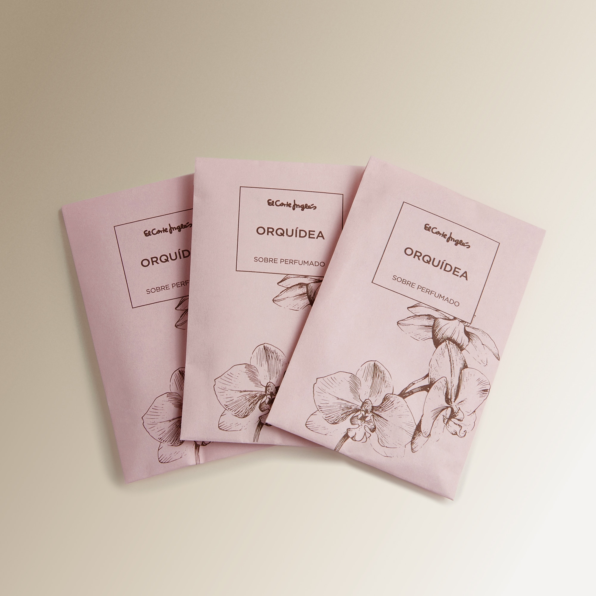 Conjunto de 3 Envelopes Perfumados Orquídea Multicolor-3