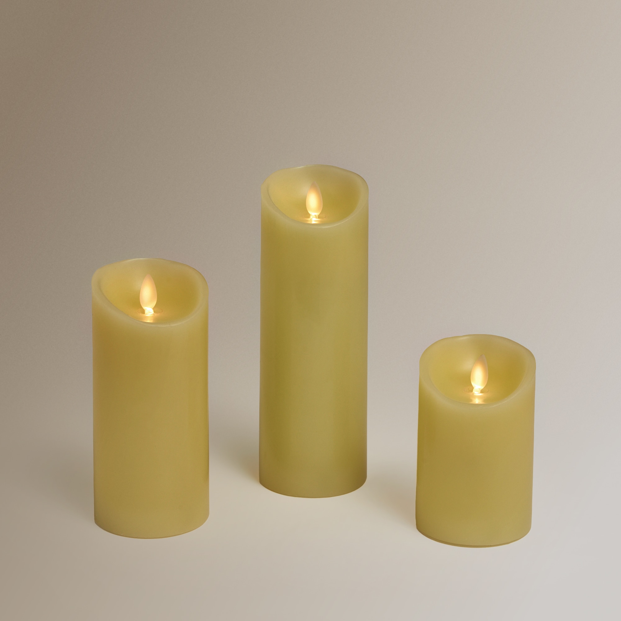 Pack 3 Velas Elétricas Ivory 3