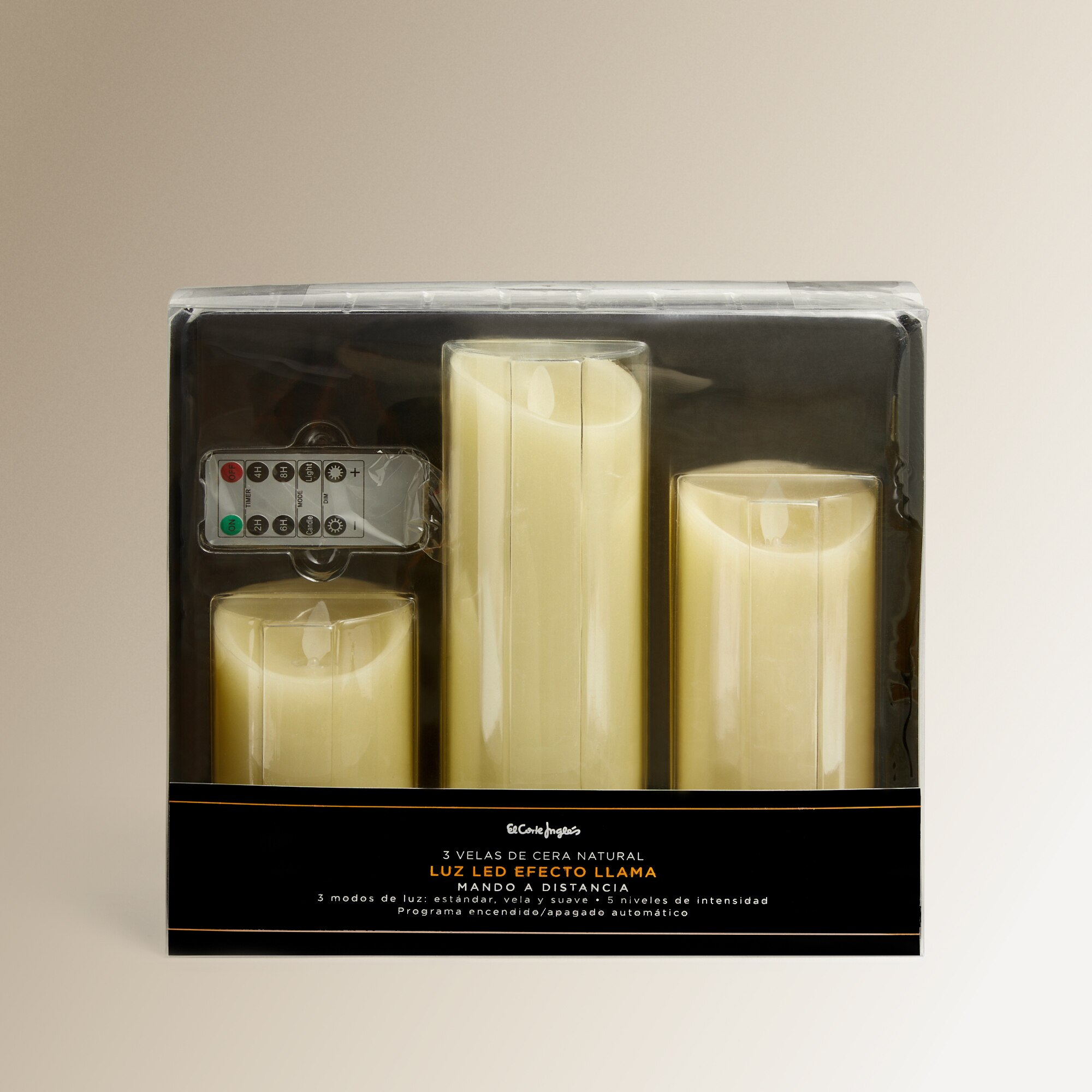 Pack 3 Velas Elétricas Ivory 7