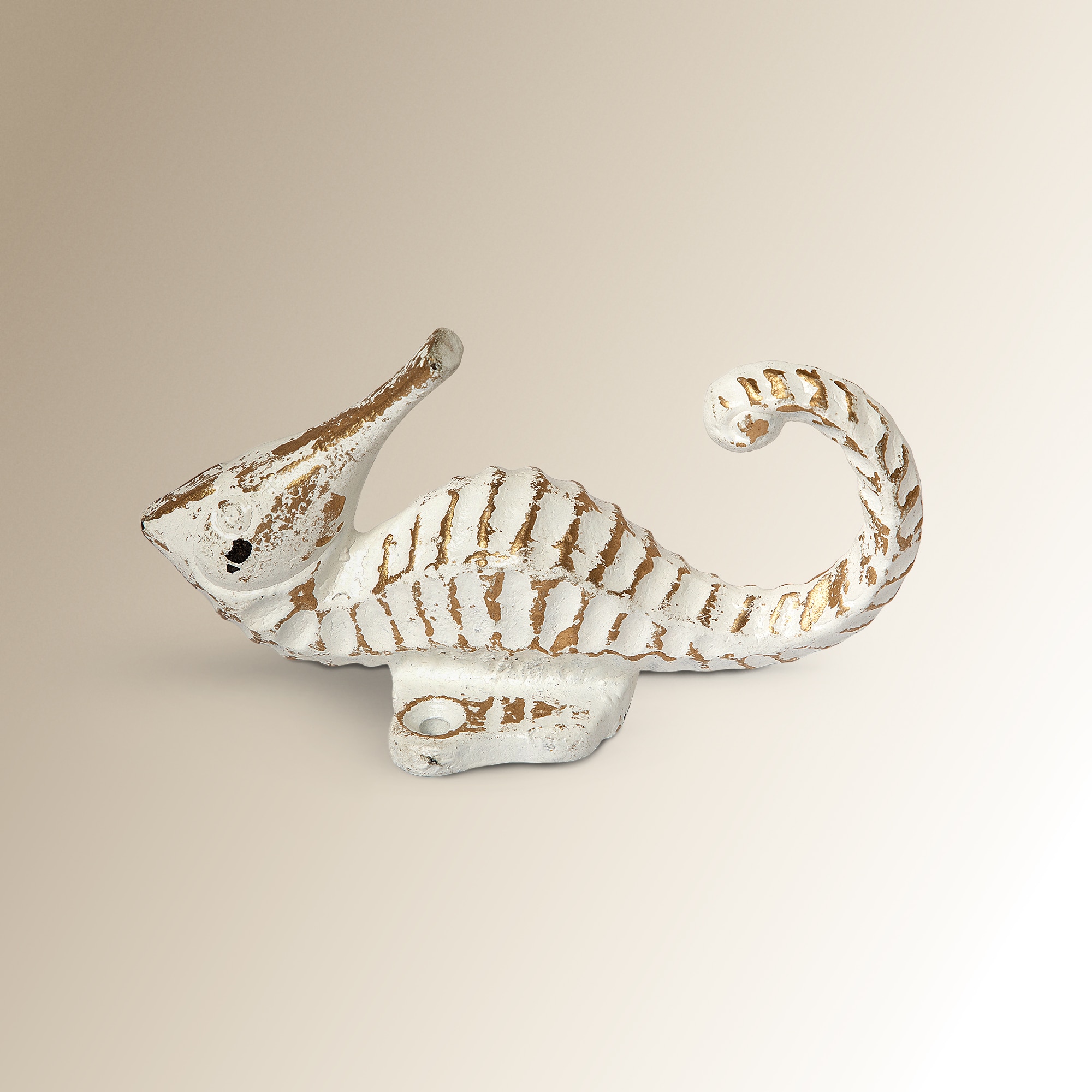 Cabide de parede cavalo-marinho Arrecife Branco-2