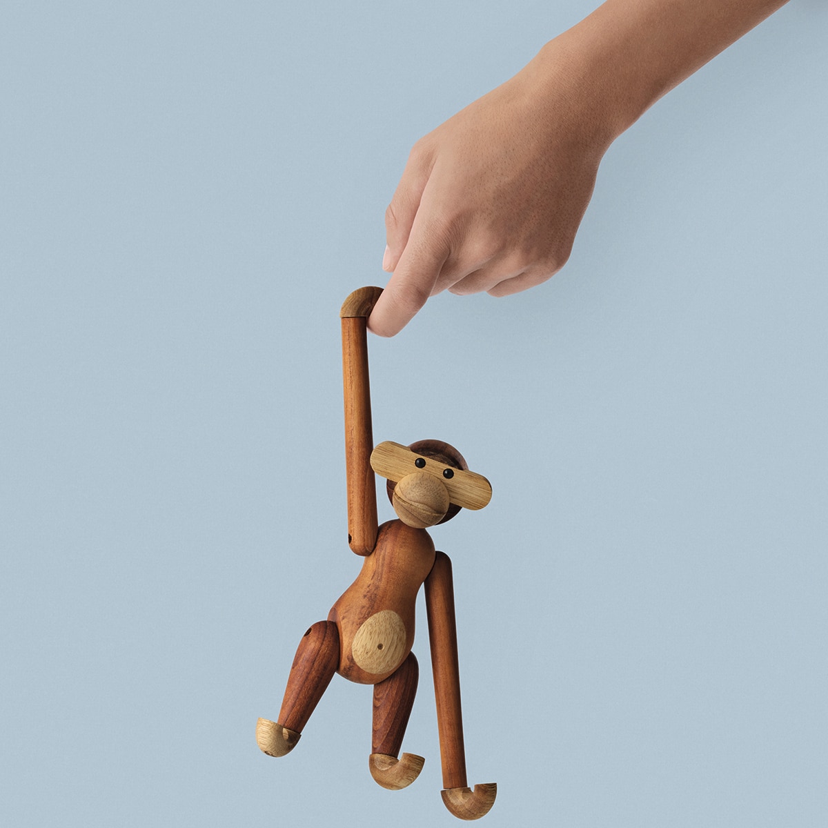 Figura Macaco de madeira Teca-7