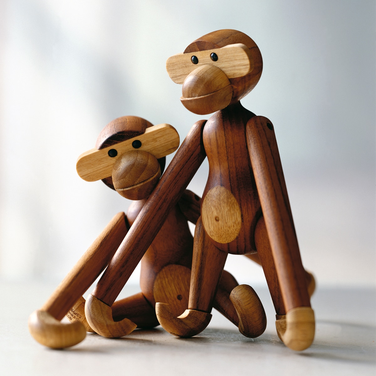 Figura Macaco de madeira Teca-10