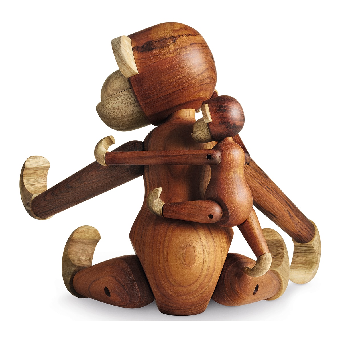 Figura Macaco de madeira Teca-12