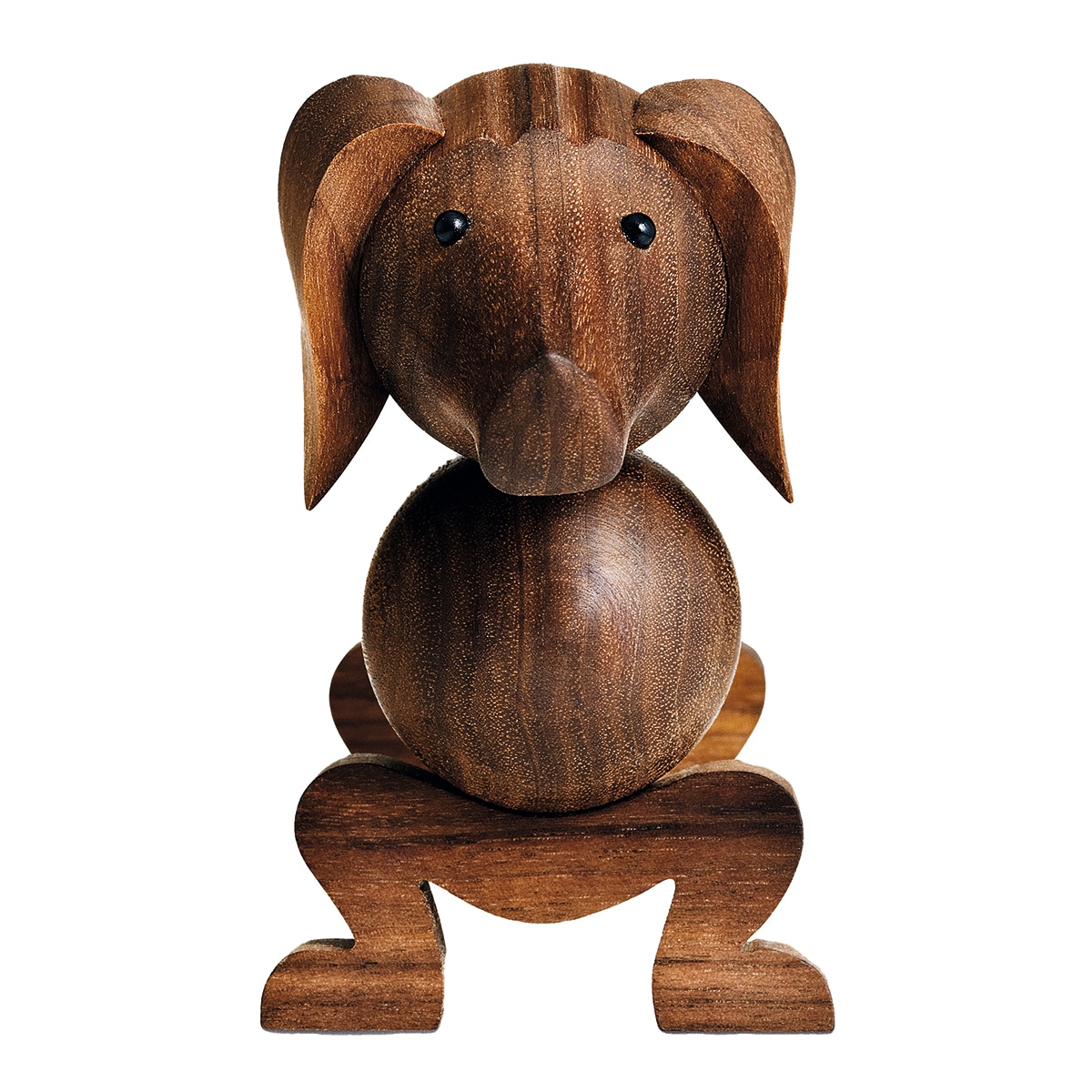 Figura cão de madeira Castanho-escuro-4