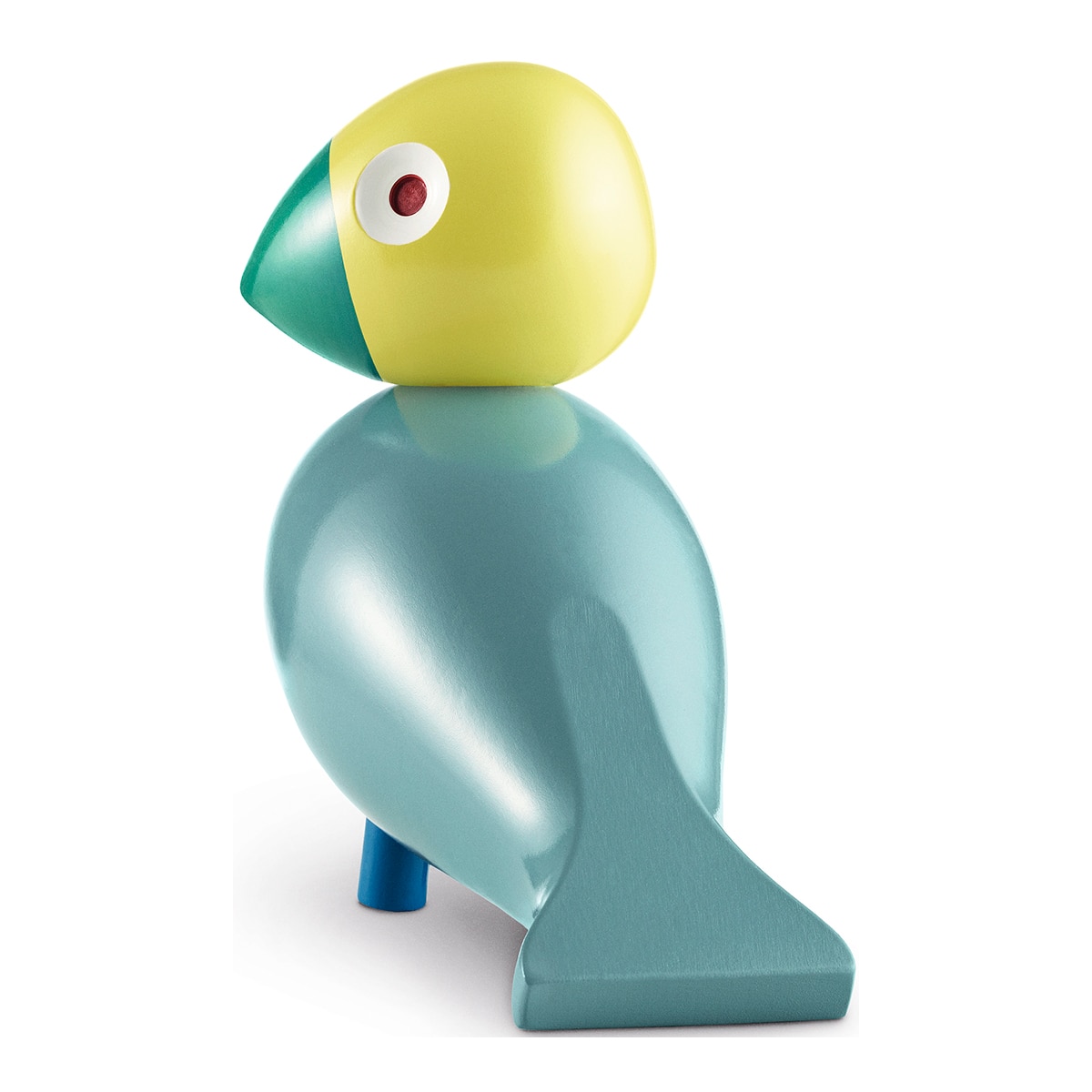 Figura pássaro de madeira Multicolor-2