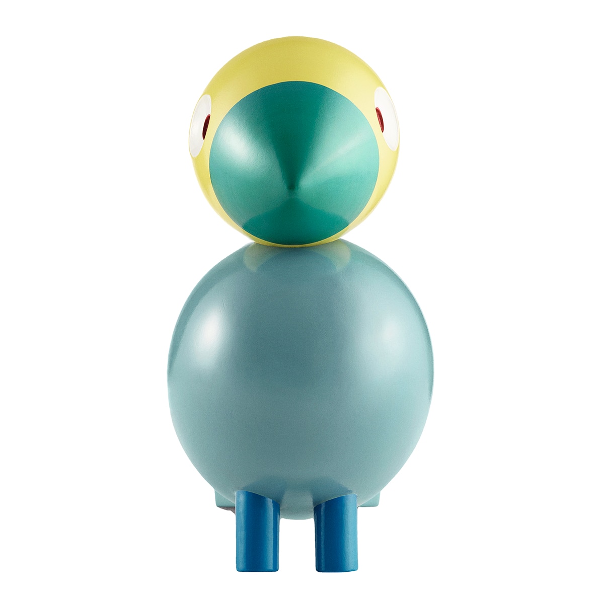 Figura pássaro de madeira Multicolor-3