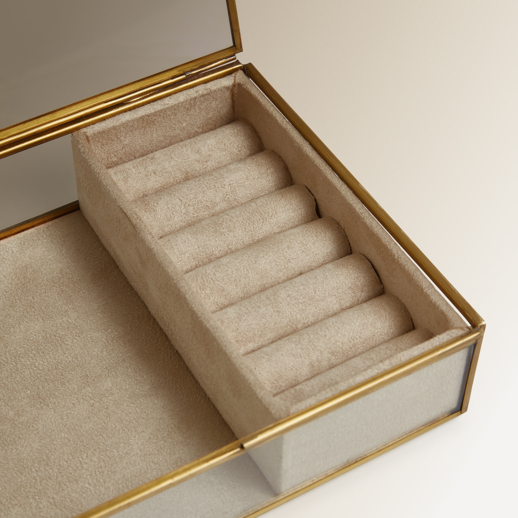 Guarda-jóias com arestas Frida Transparente-4