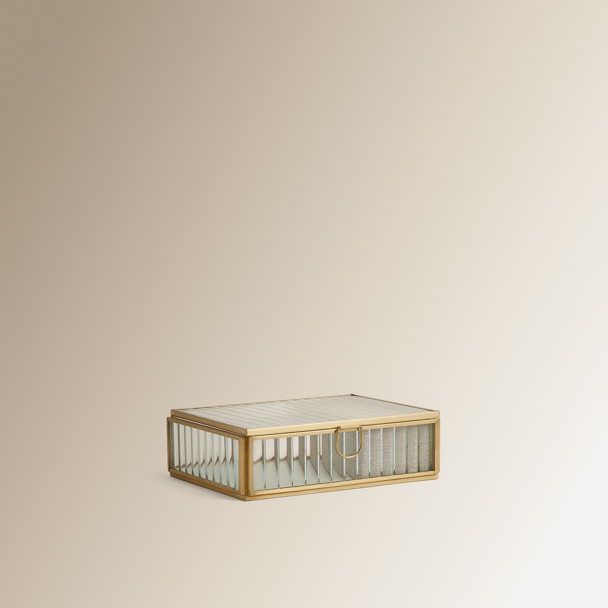 Caixa Guarda-Joias de Vidro Bazar Ouro-1