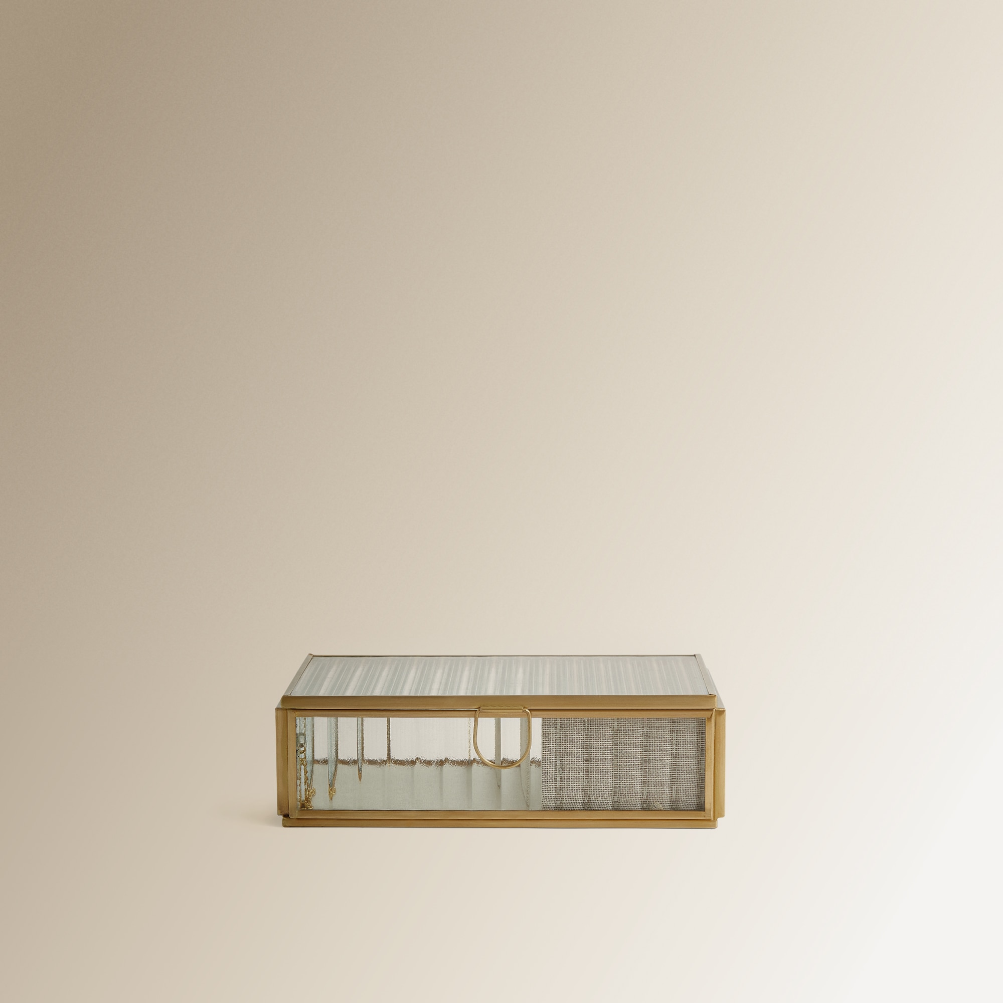 Caixa Guarda-Joias de Vidro Bazar Ouro-2