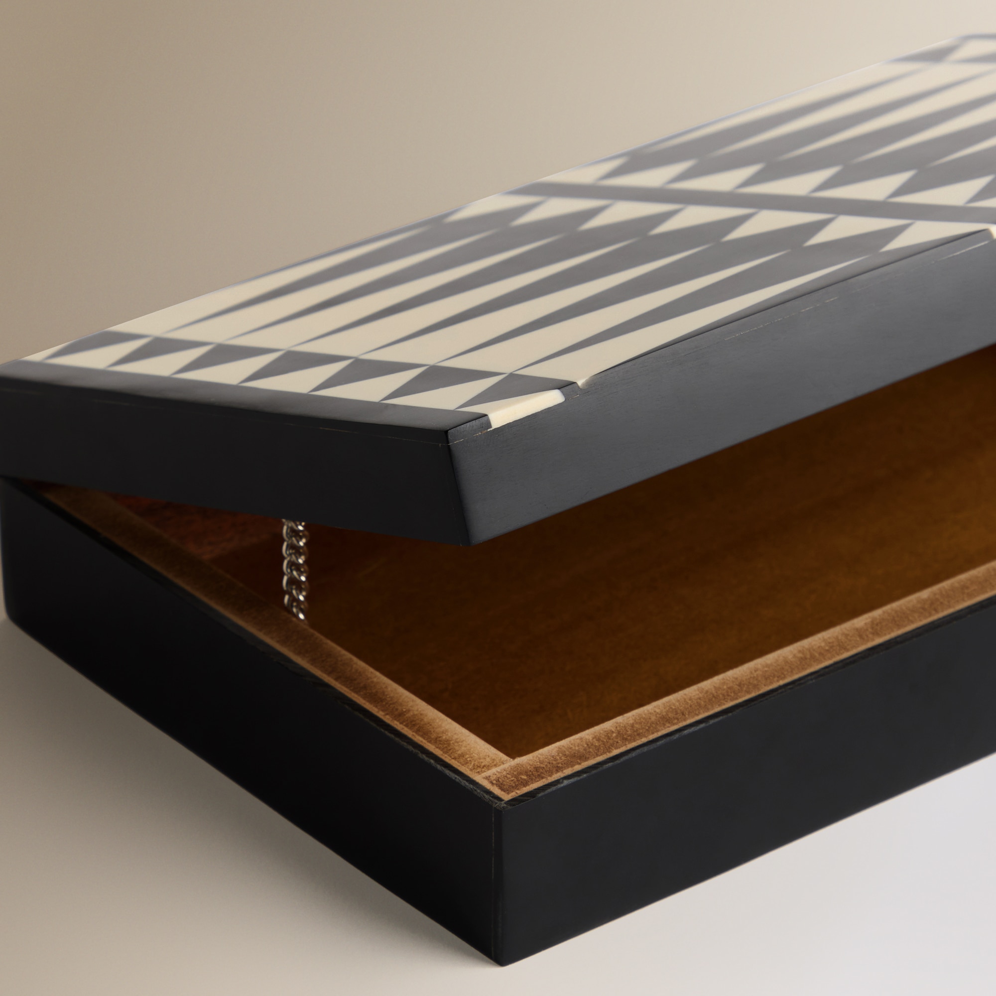 Caixa decorativa Rombos Kost Preto-2