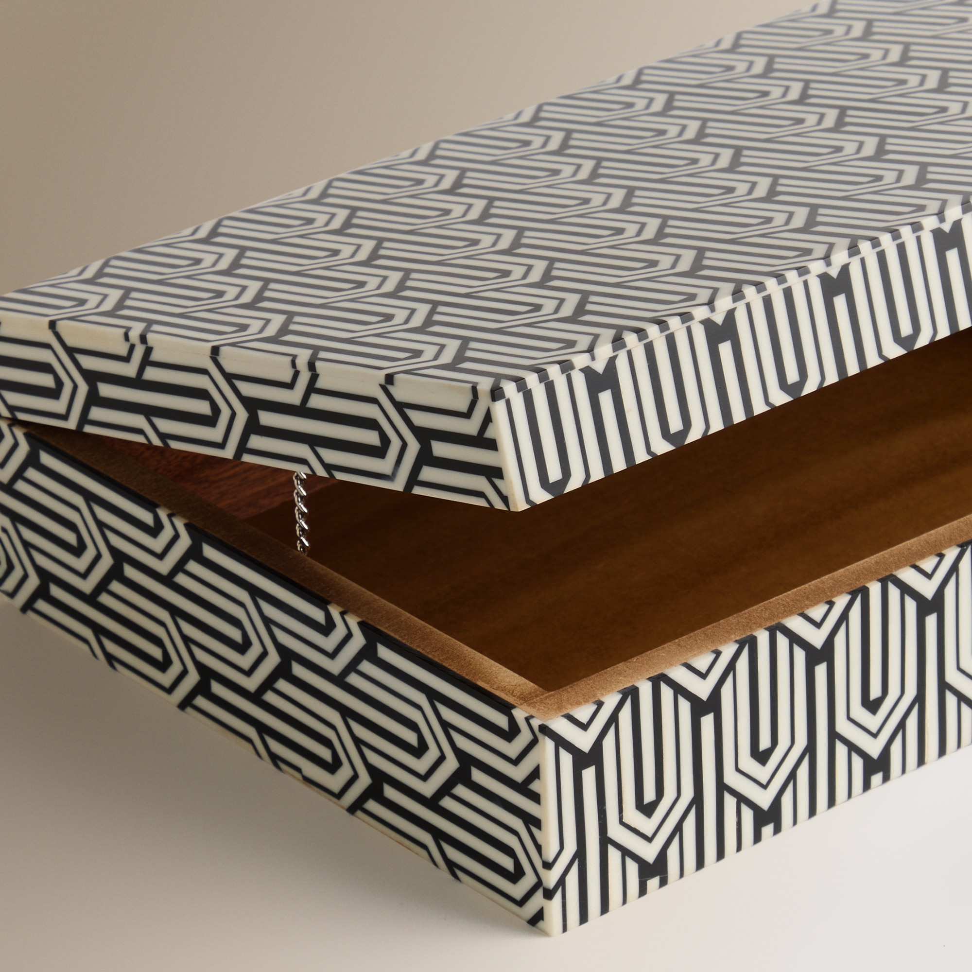 Caixa decorativa Hueso Kost Cinzento-2