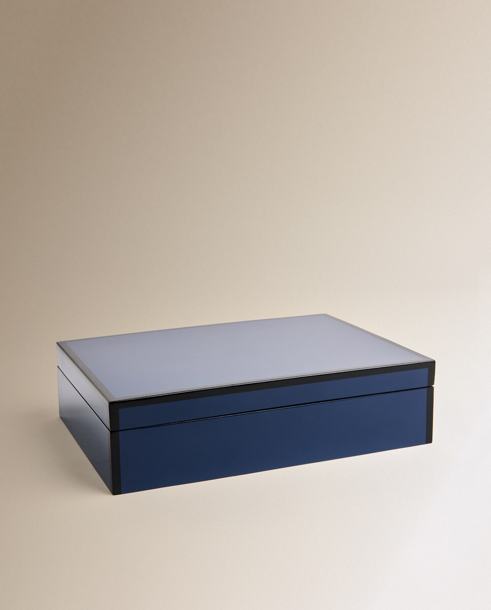 Imagen 0 de Caja decorativa Laca Azul eléctrico