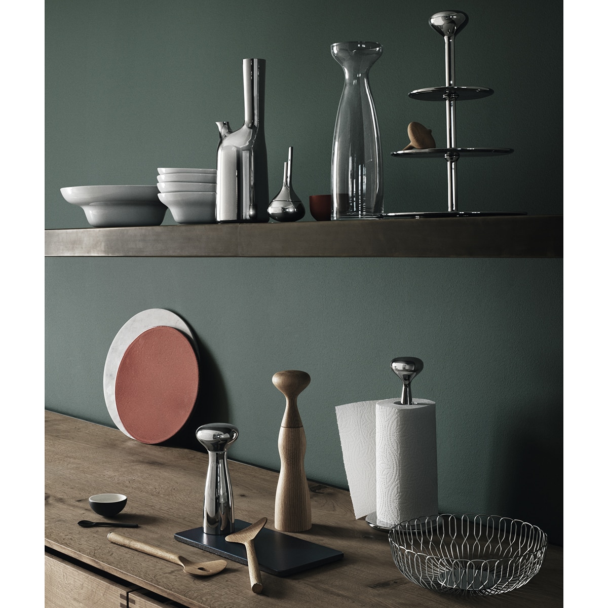 Porta-rolos Alfredo Georg Jensen Aço-2