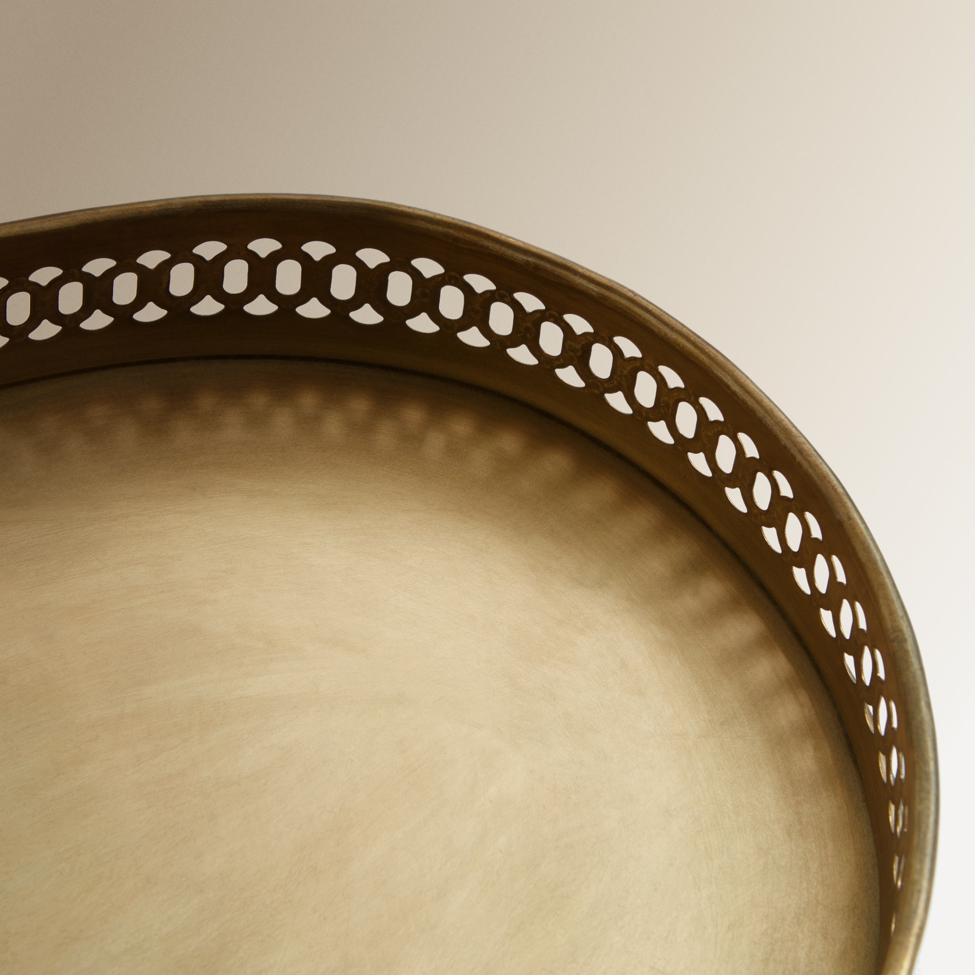 Bandeja decorativa dourada Soldini El Corte Inglés Ouro-4