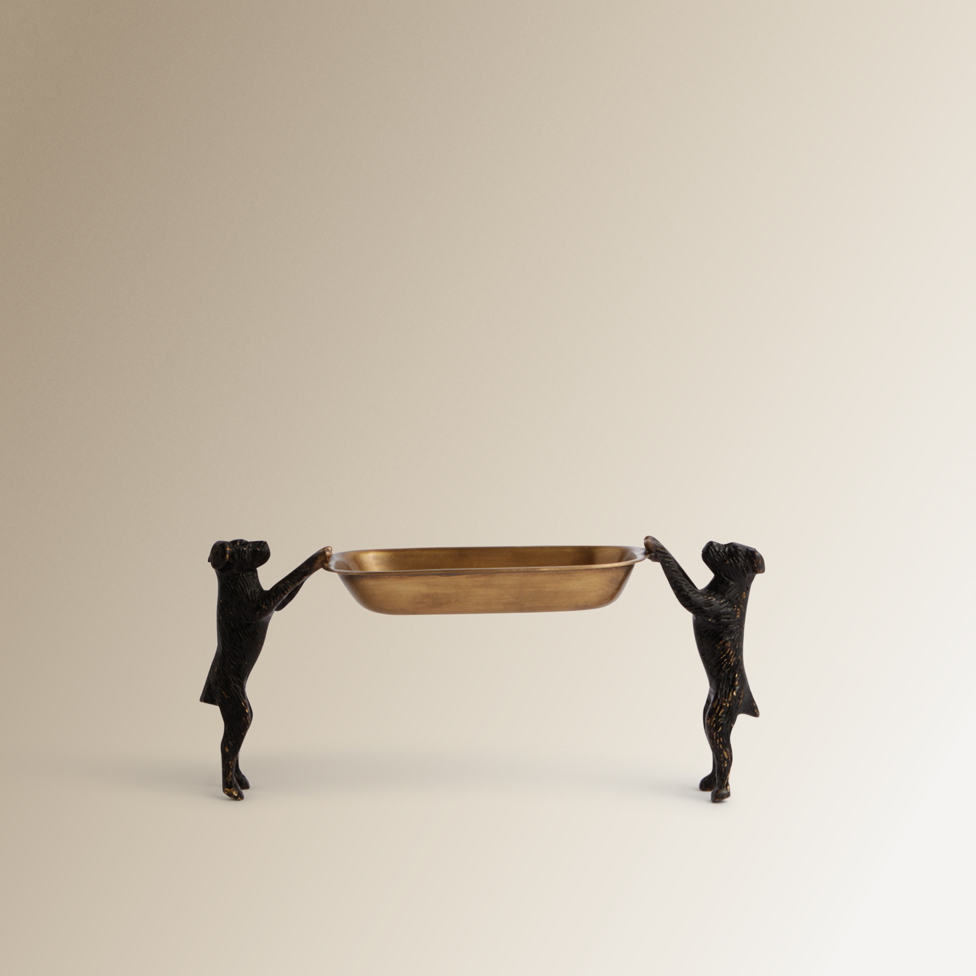 Despeja-bolsos com cães Terrier Ouro-1