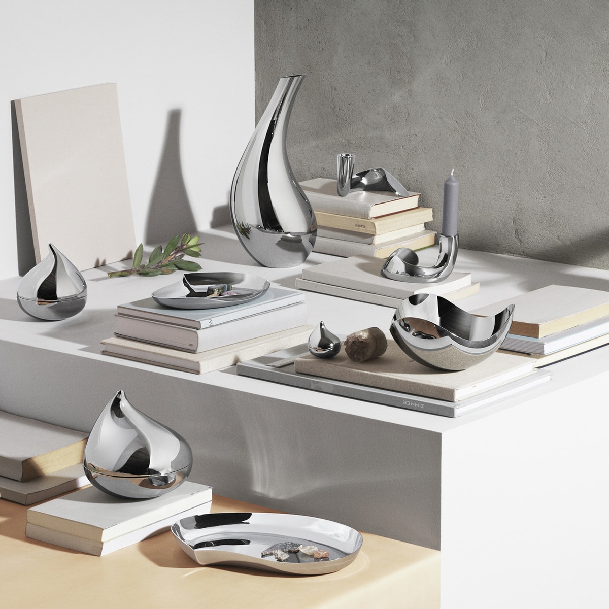 Centro de mesa Bloom Georg Jensen Aço-2