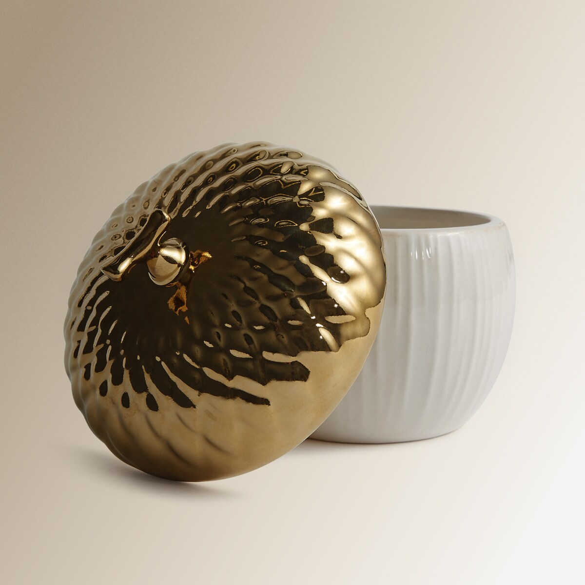 Frasco decorativo Bolota Pedroches Creme-2