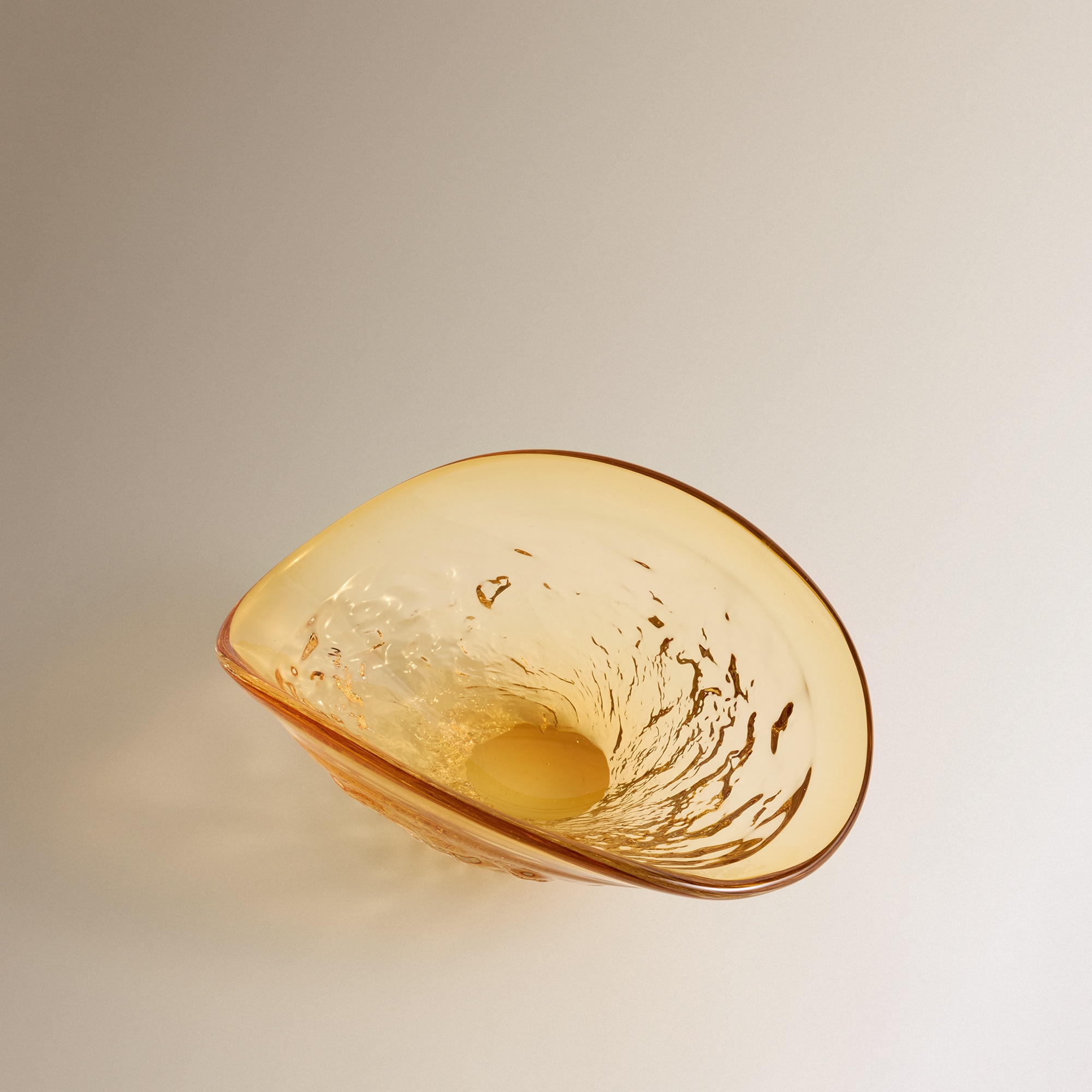 Centro de Mesa de Vidro Lasi Laranja-2