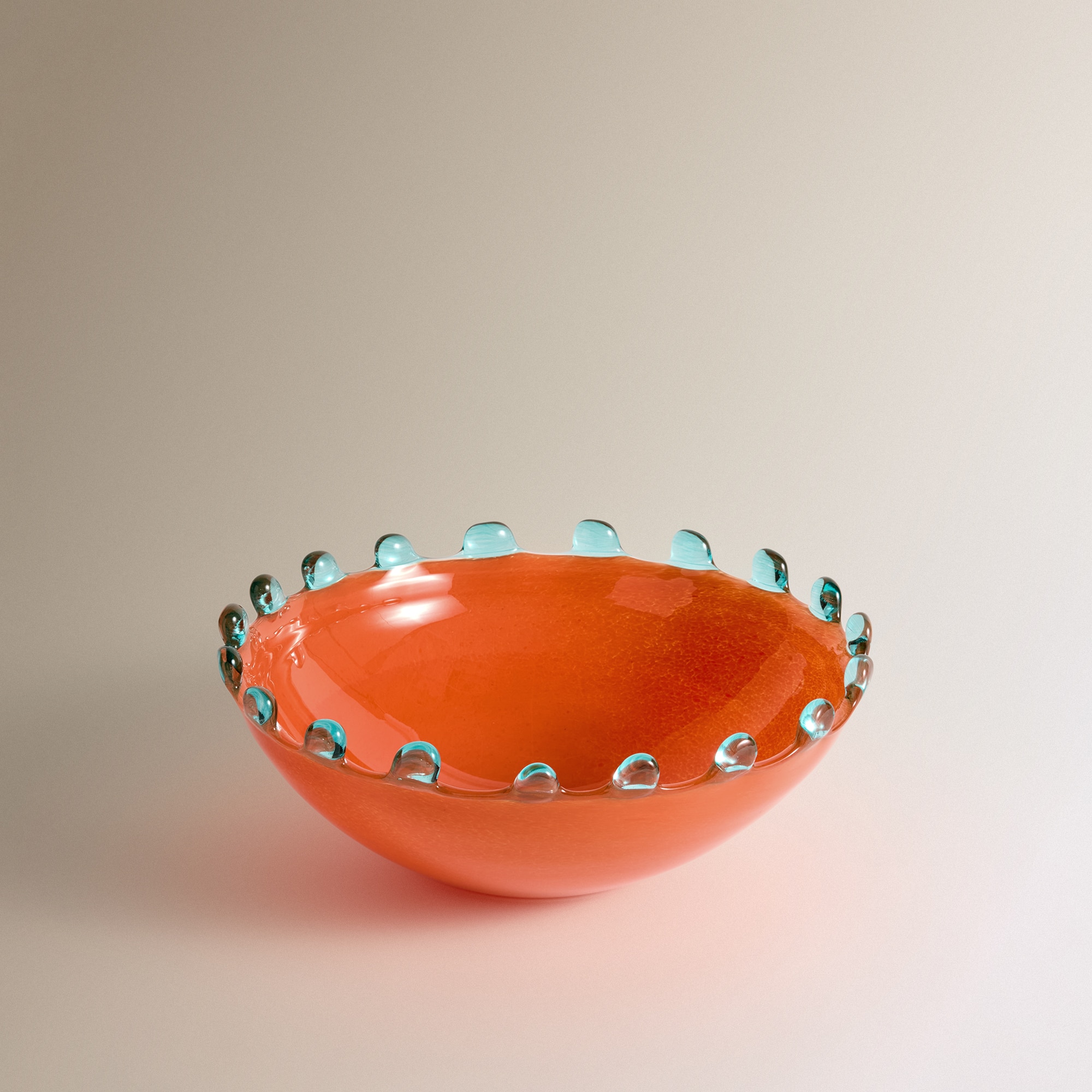 Centro de Mesa de Vidro Uganda Laranja-2