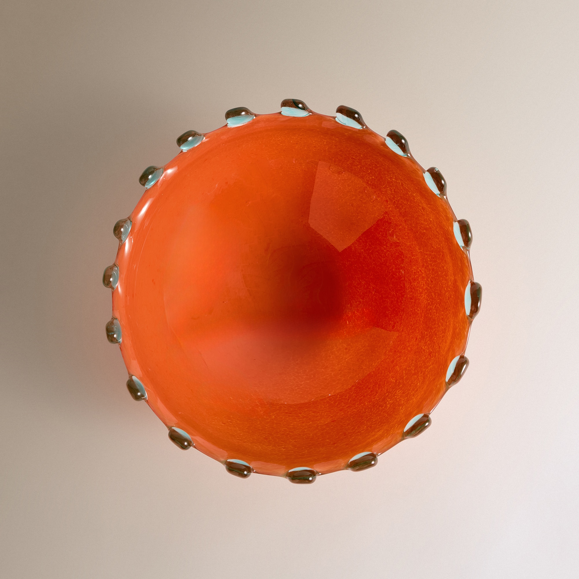 Centro de Mesa de Vidro Uganda Laranja-4