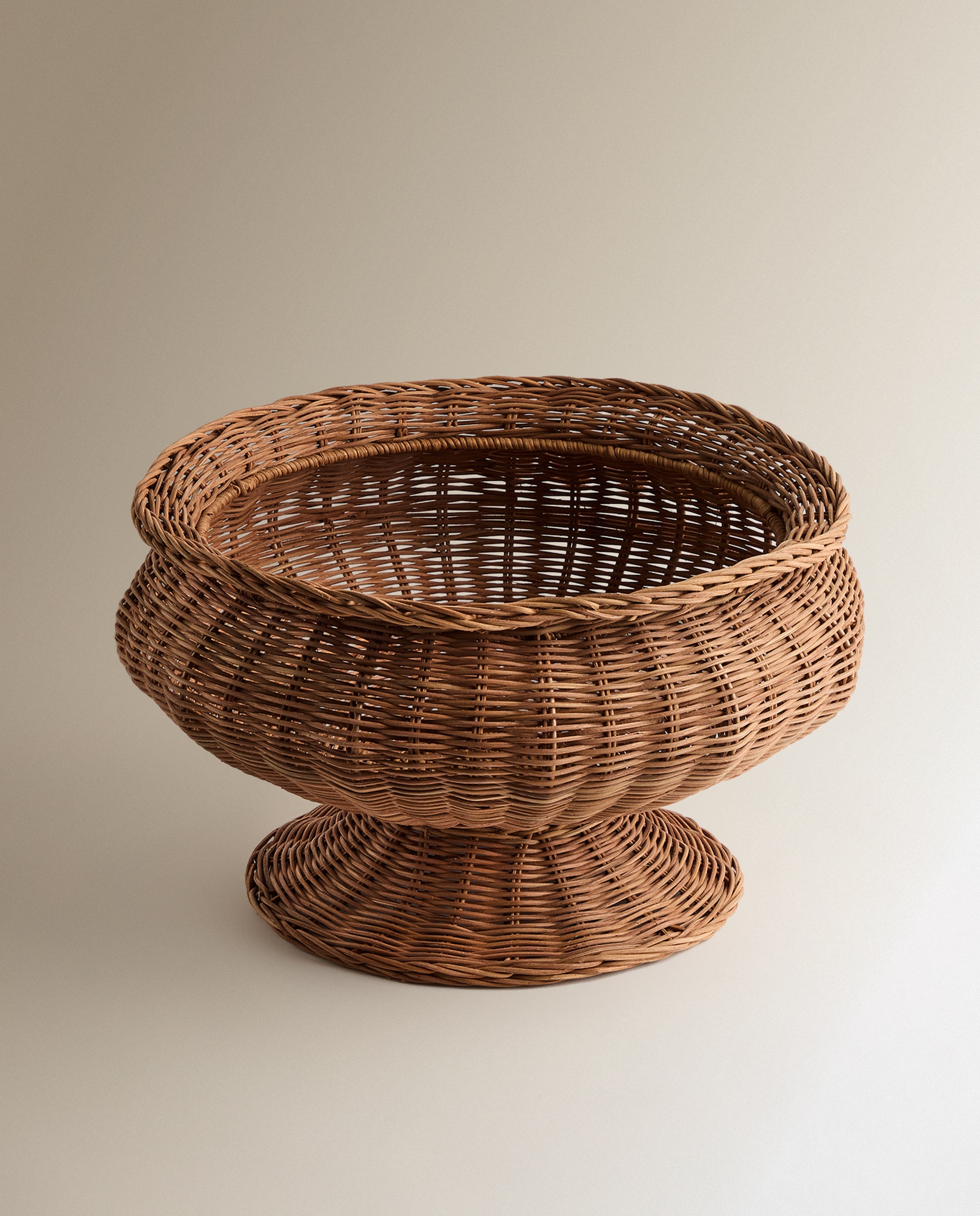 Centro Decorativo Redondo de Rattan Labin Natural-2