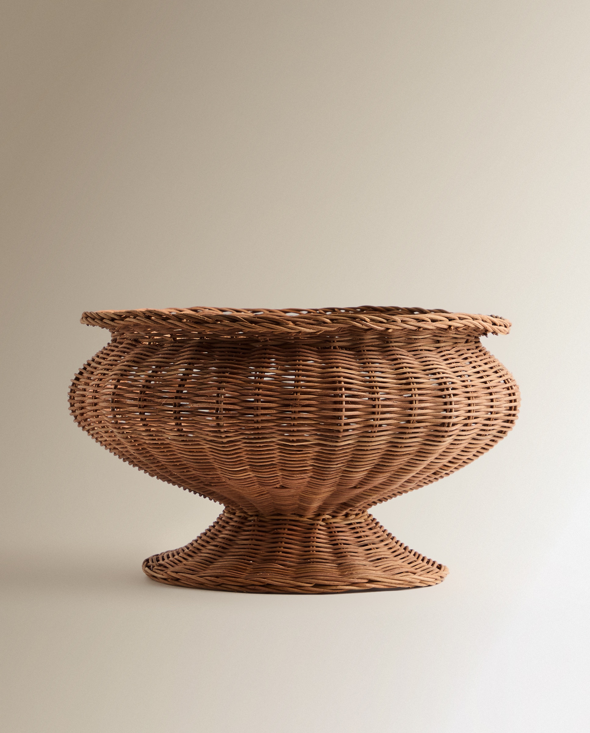 Centro Decorativo Redondo de Rattan Labin Natural-3