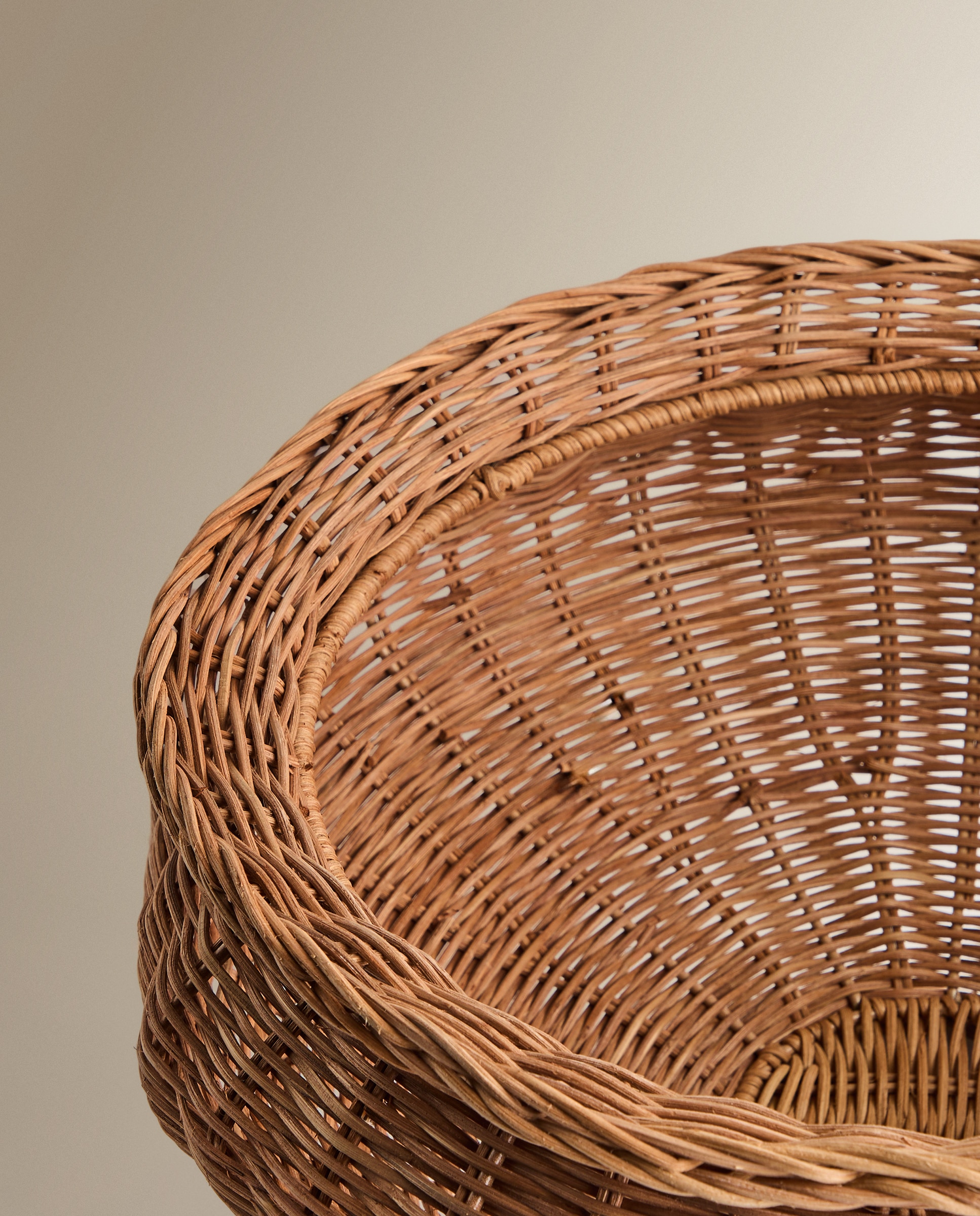 Centro Decorativo Redondo de Rattan Labin Natural-5